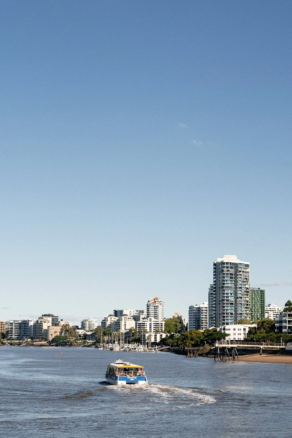 Brisbane KittyCat moving on the Brisbane river
