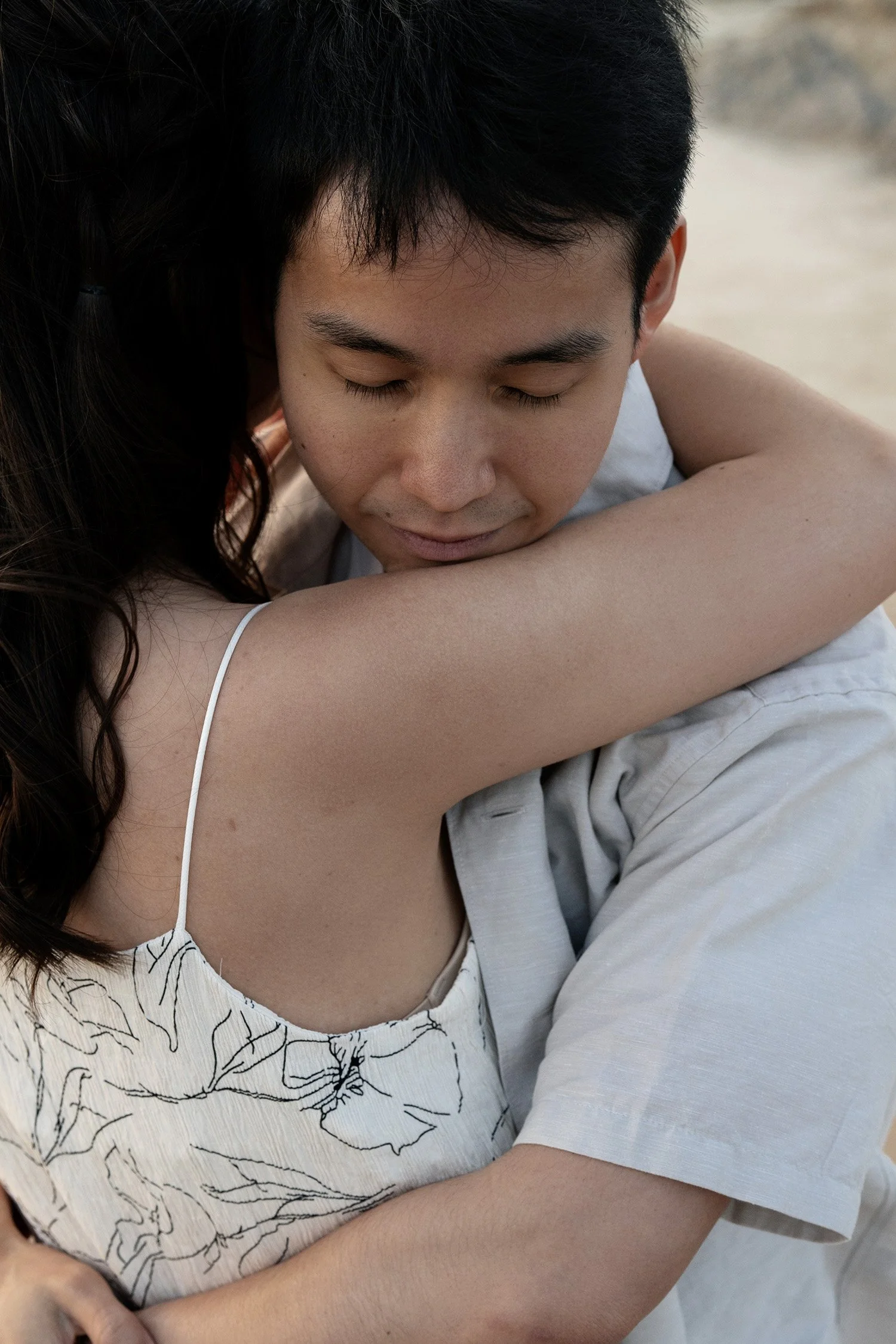 Paul hugging Krystel