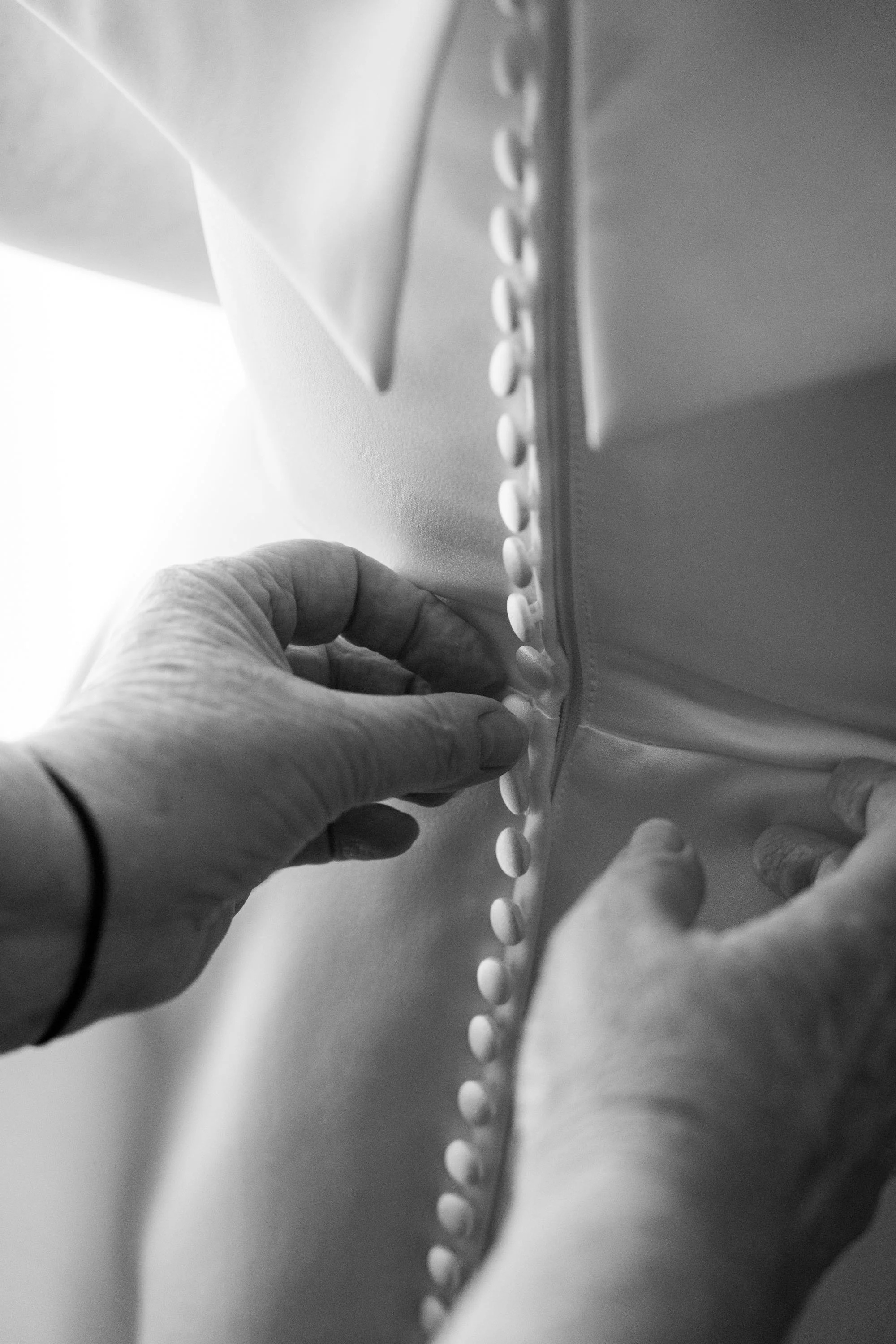 touching back buttons