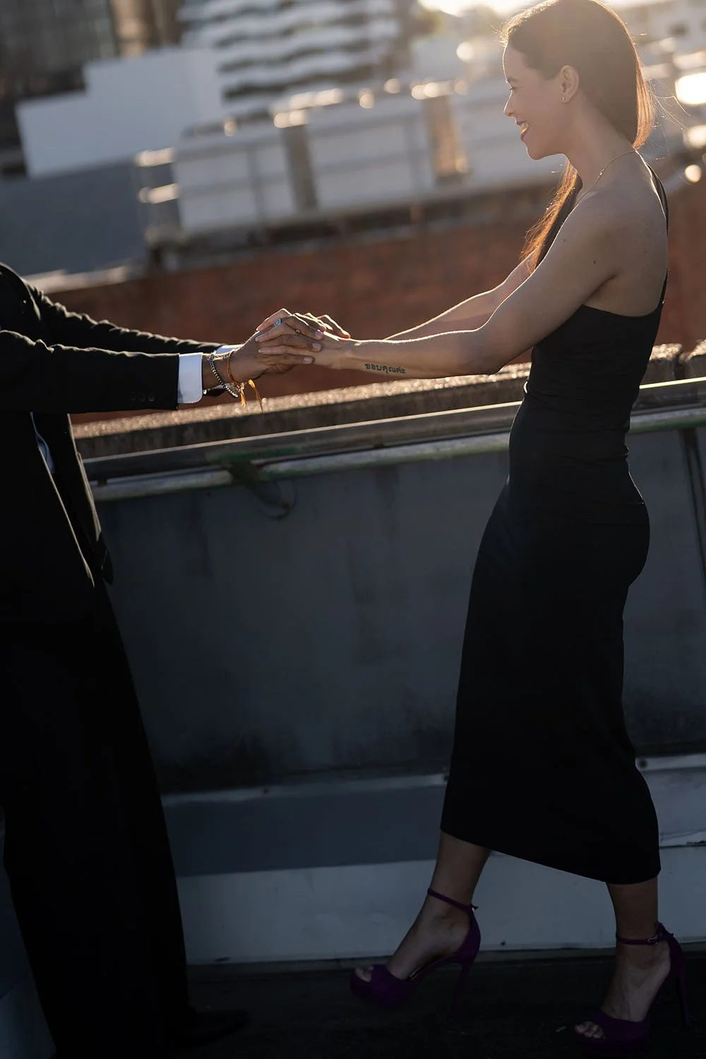Jasmin and jay's hands together