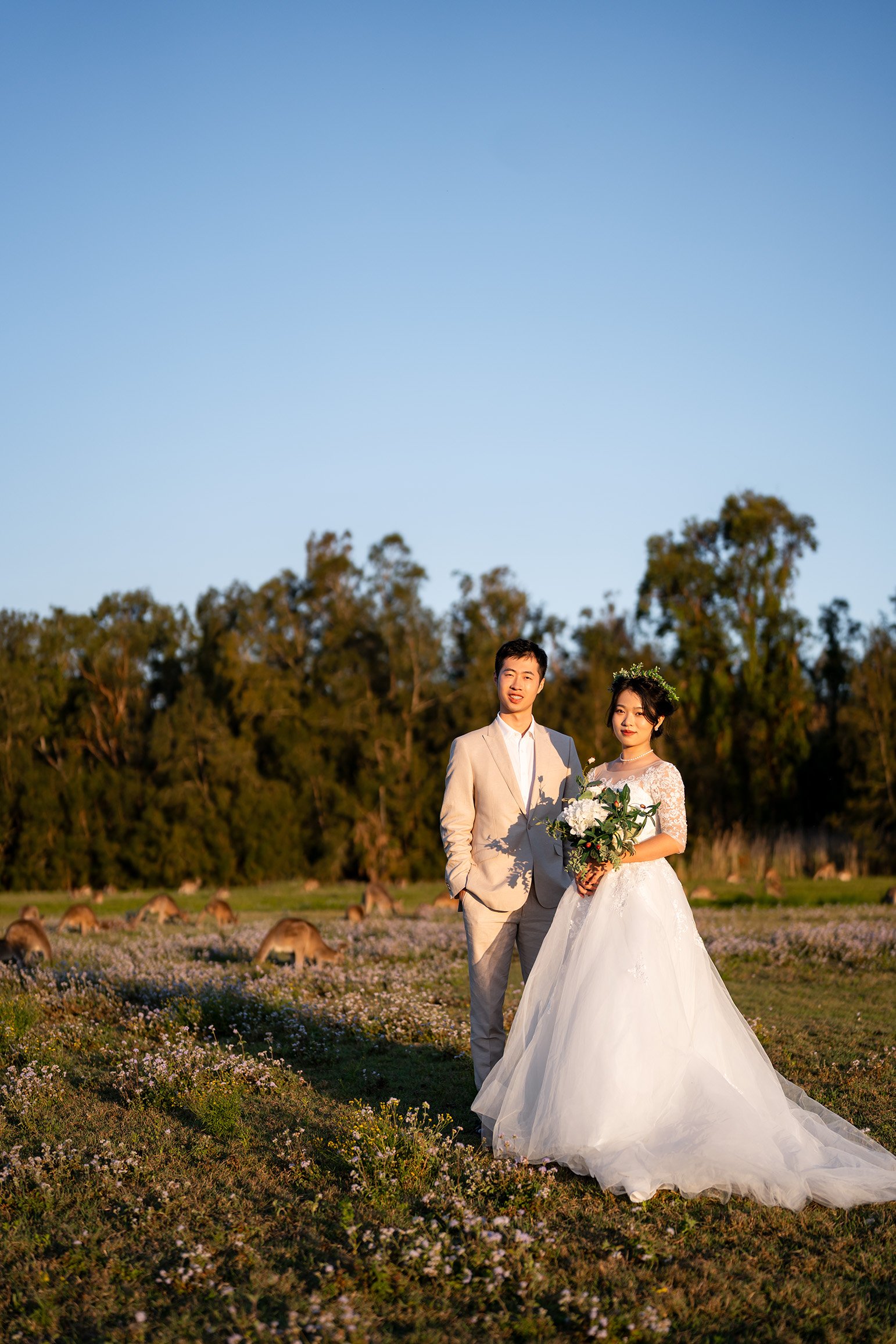 Cosine and Timi look at the Brisbane wedding photographer