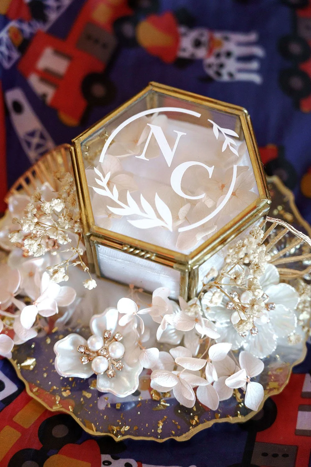 NC letter on the ring box