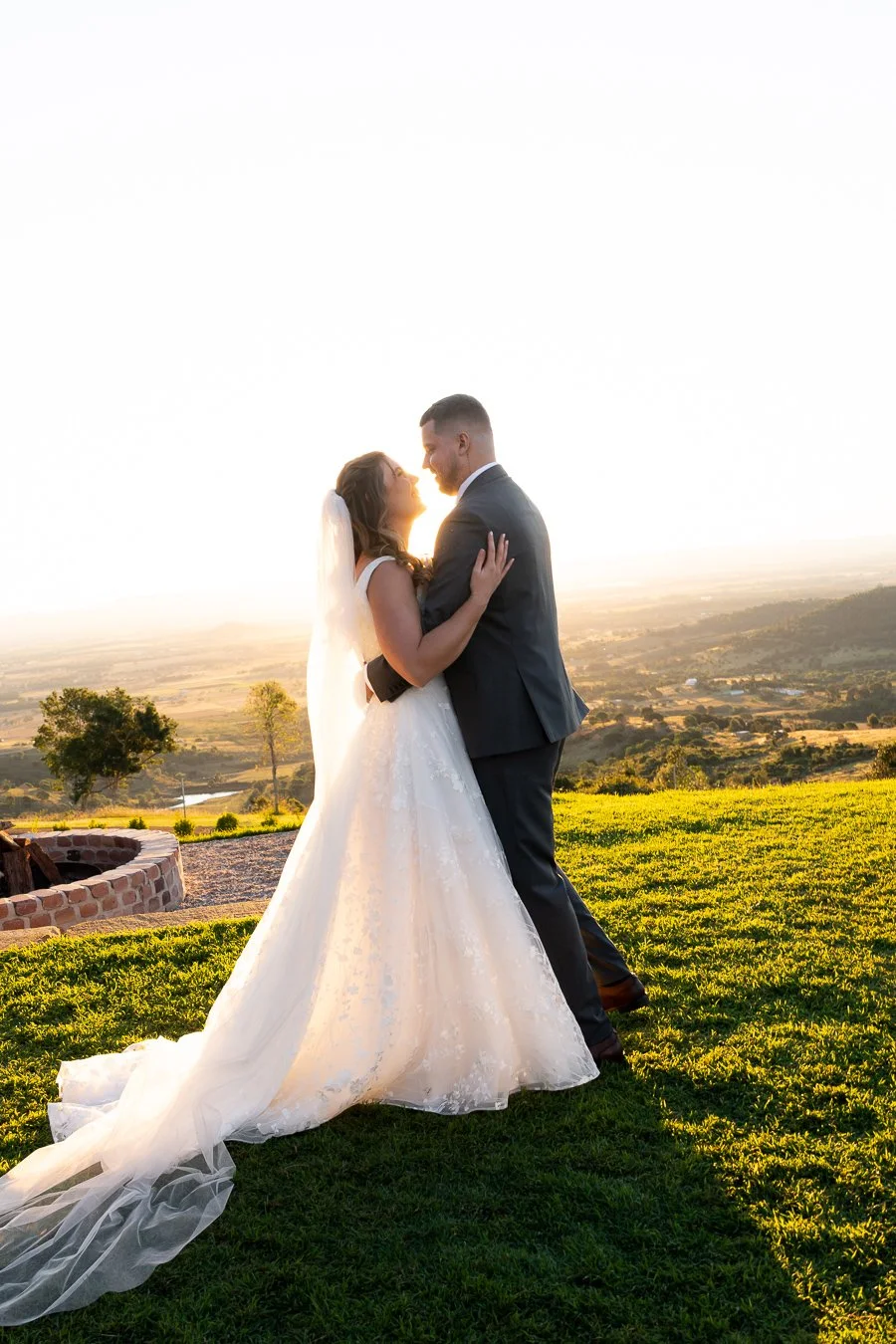Chiarra and Ben holding each other look each other's eyes