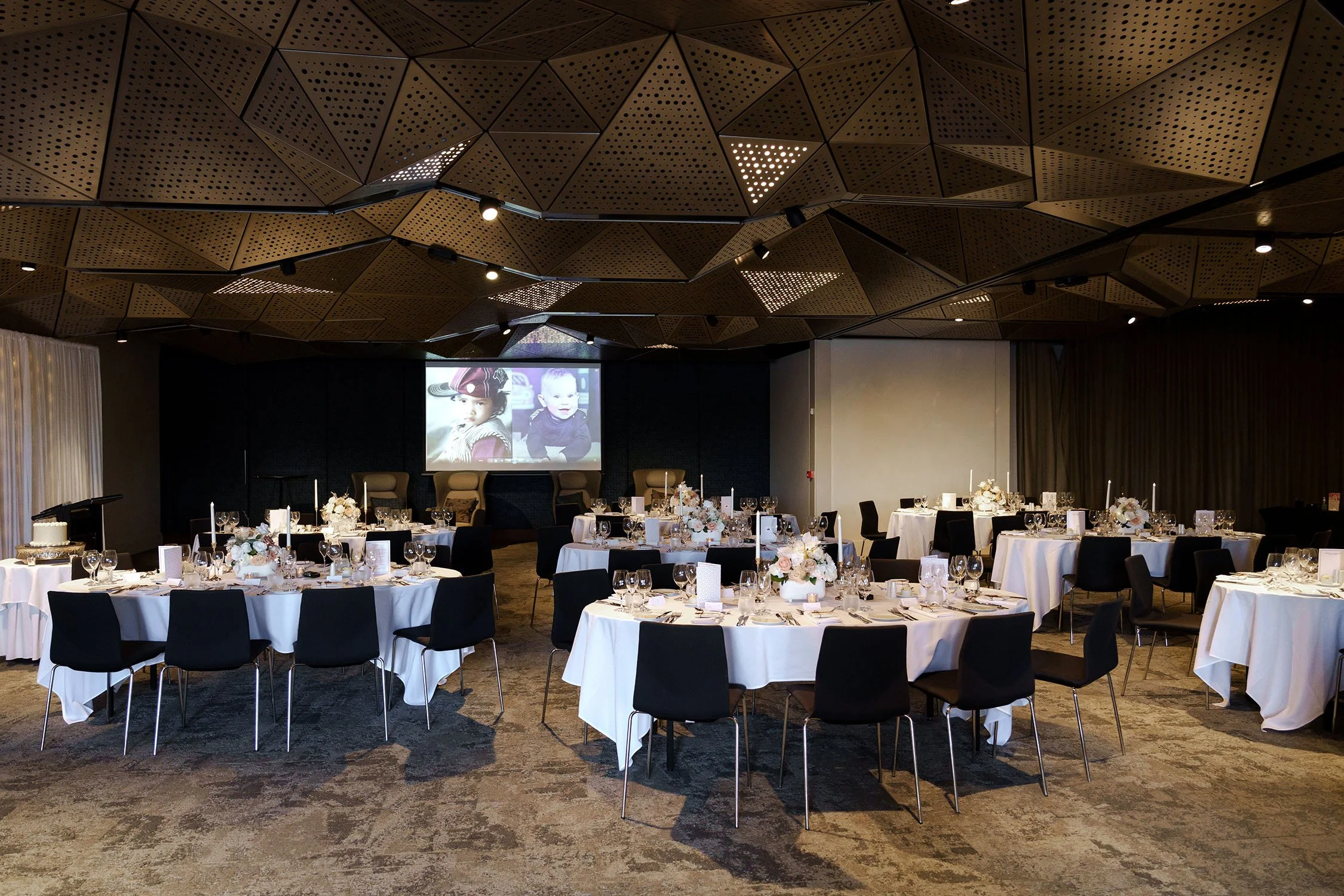 Cliffe and Nori's wedding reception river side room in Customs House Brisbane
