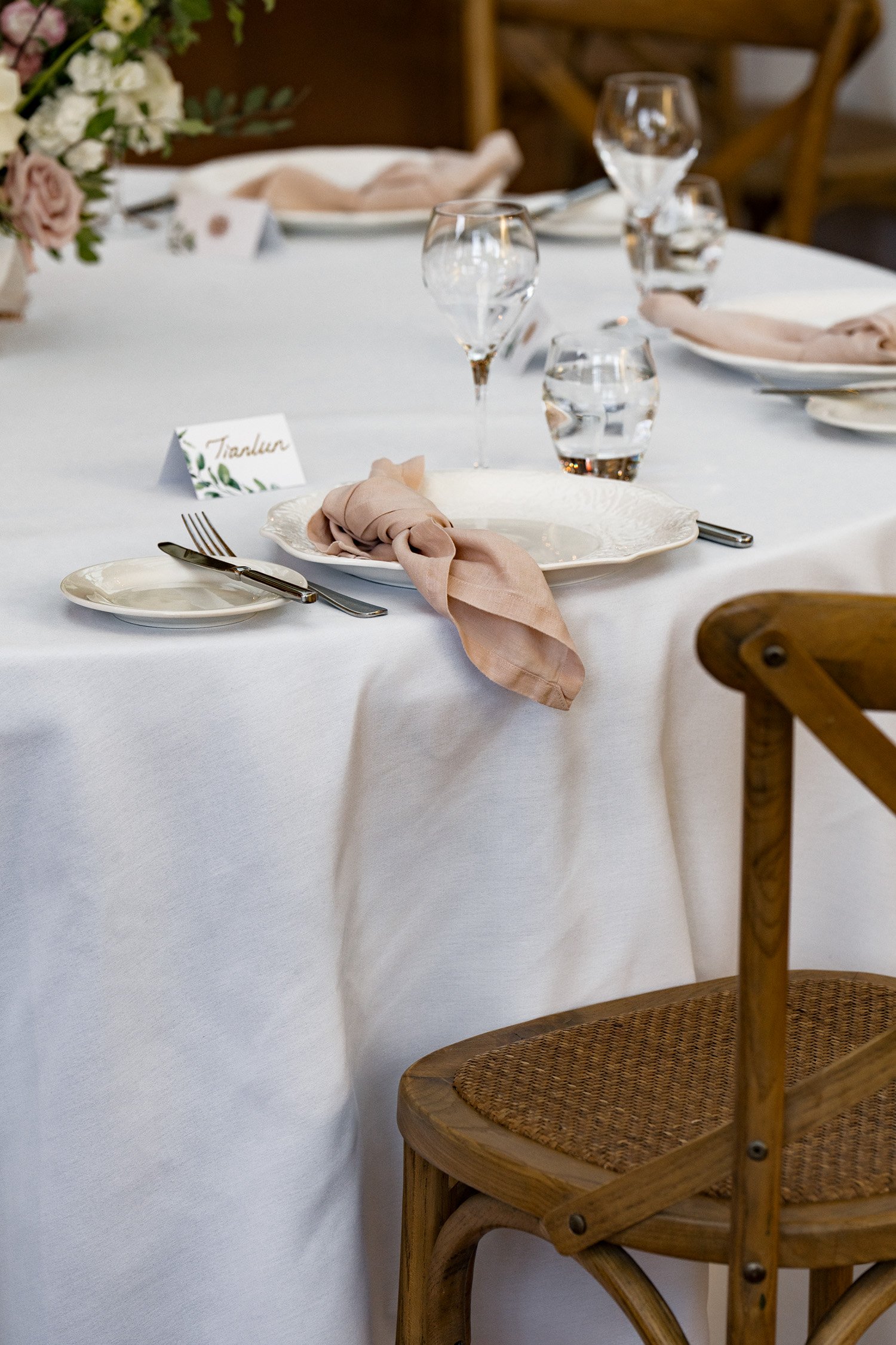 one person dinning set up