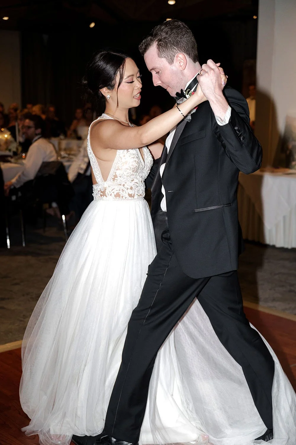 Nori and Cliffe hands holding dance