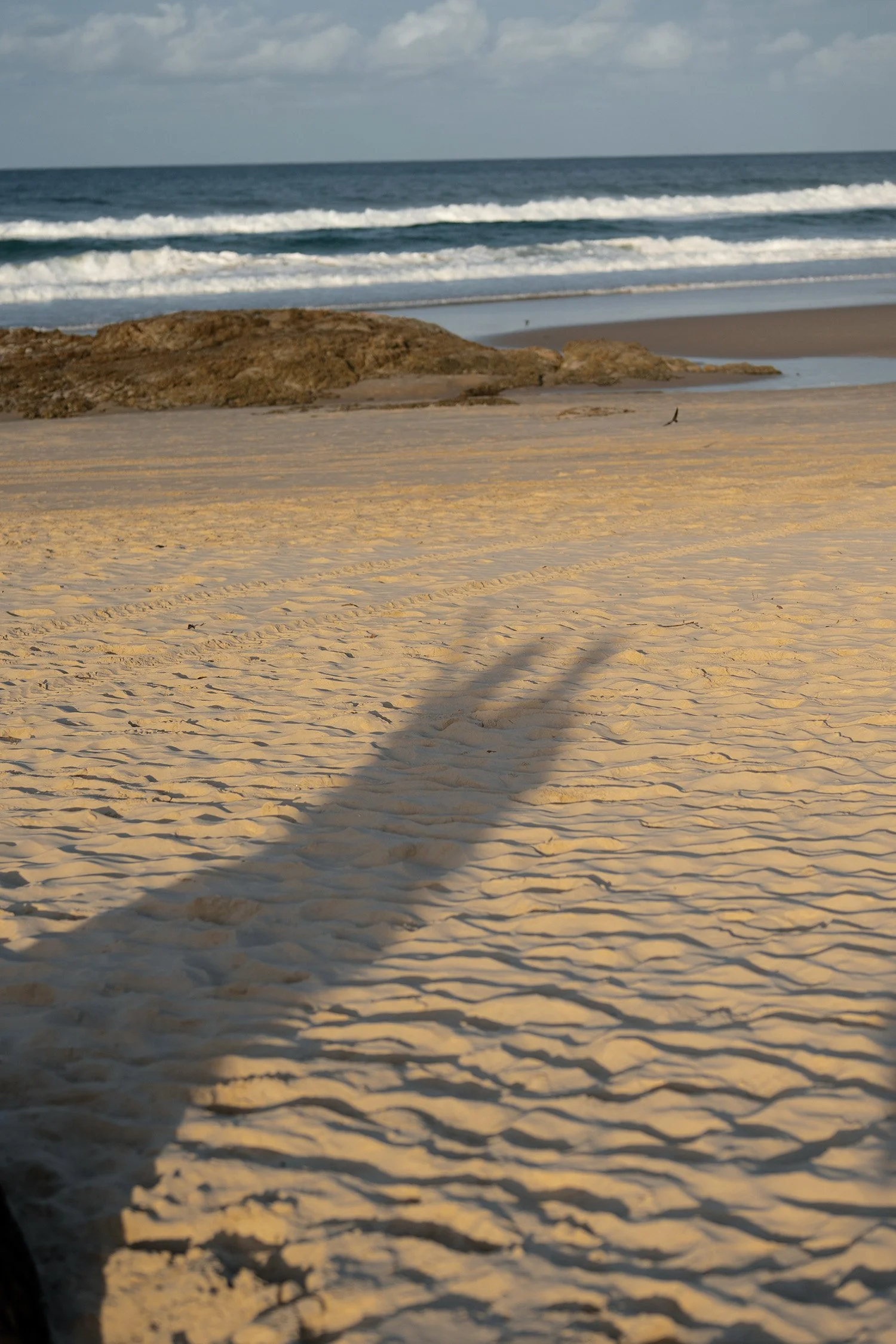 Paul and Krystel's shadow on sand
