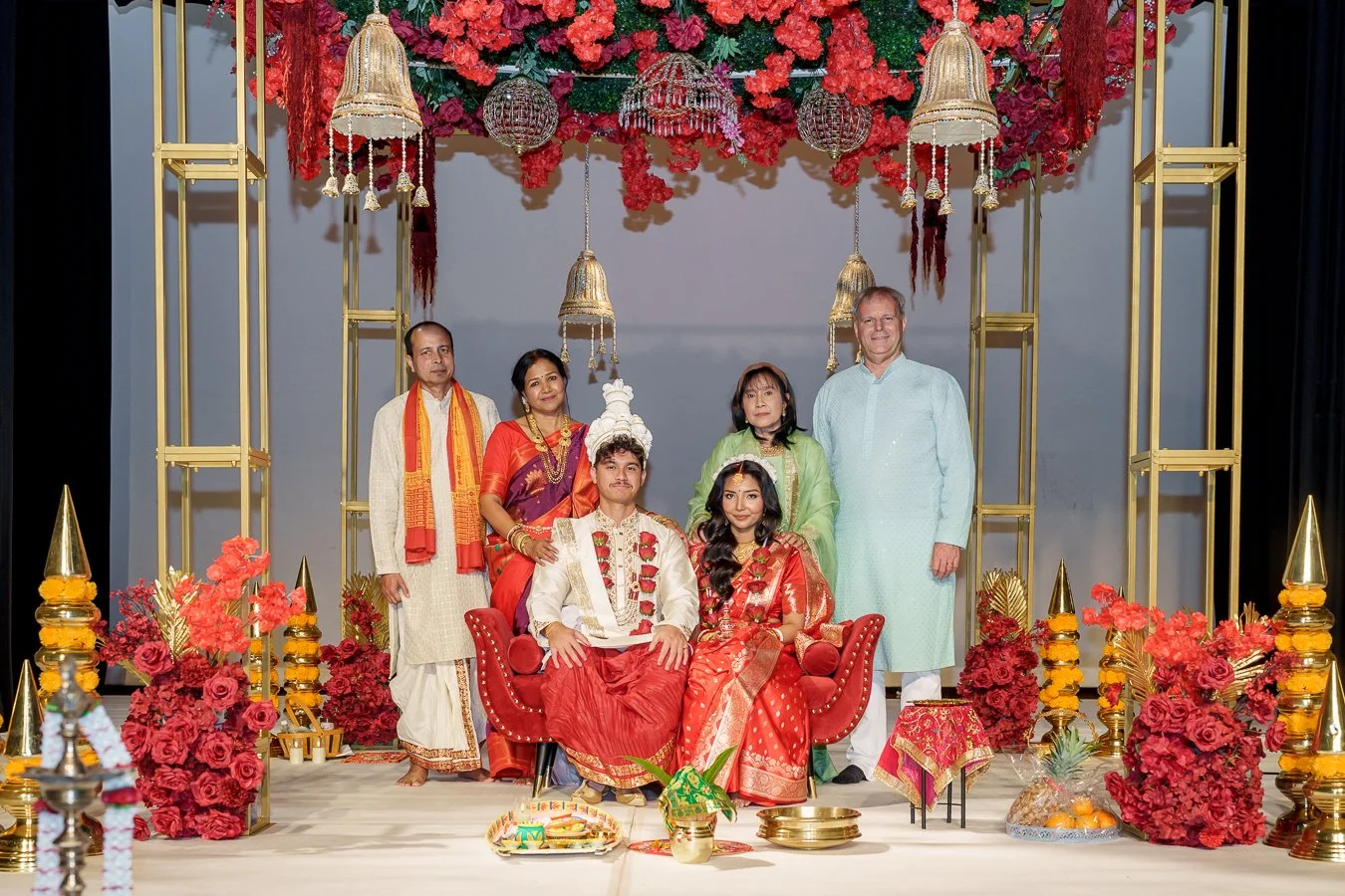 family photos for Amrita and Casey