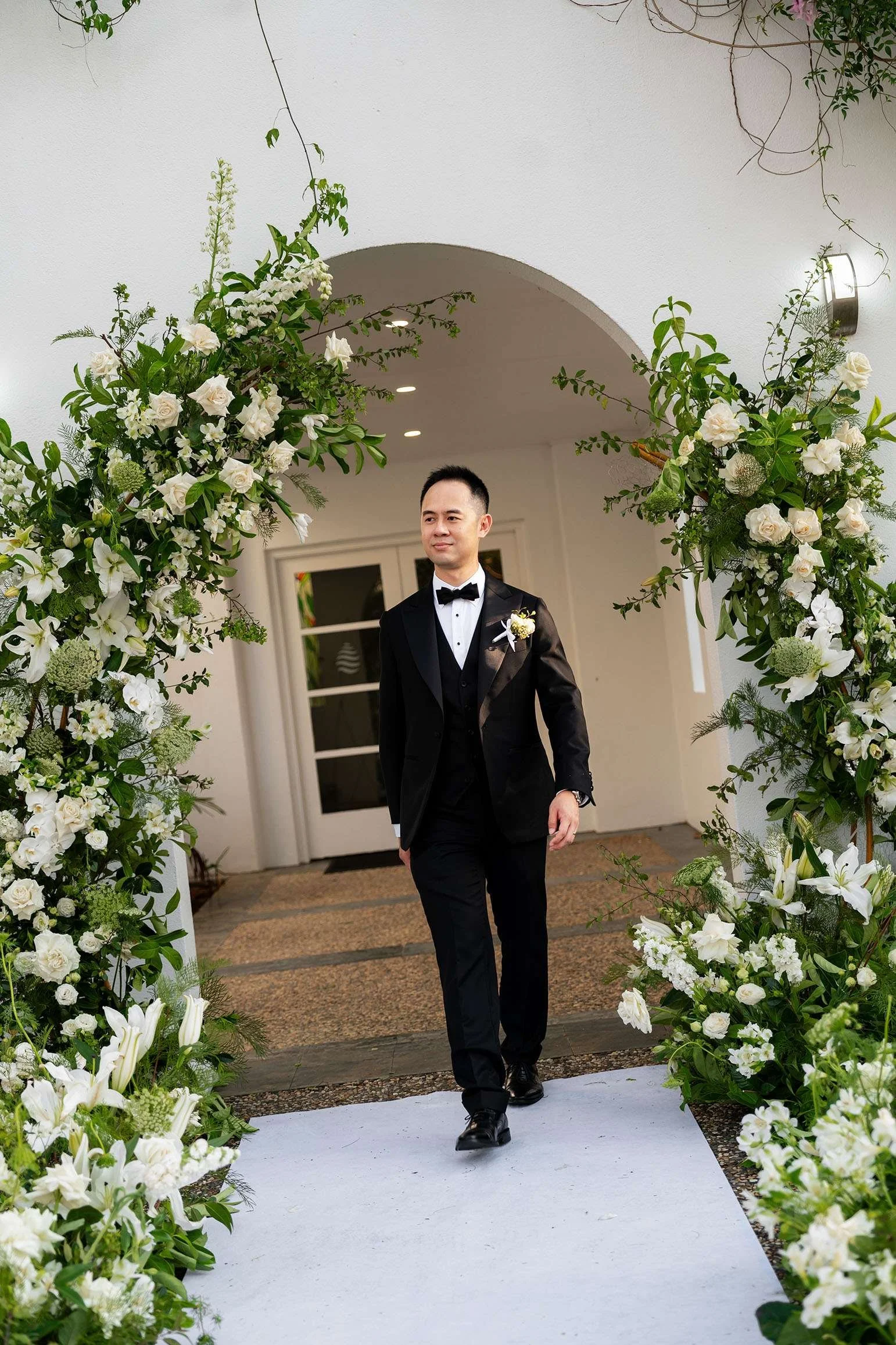 groom Alex walking