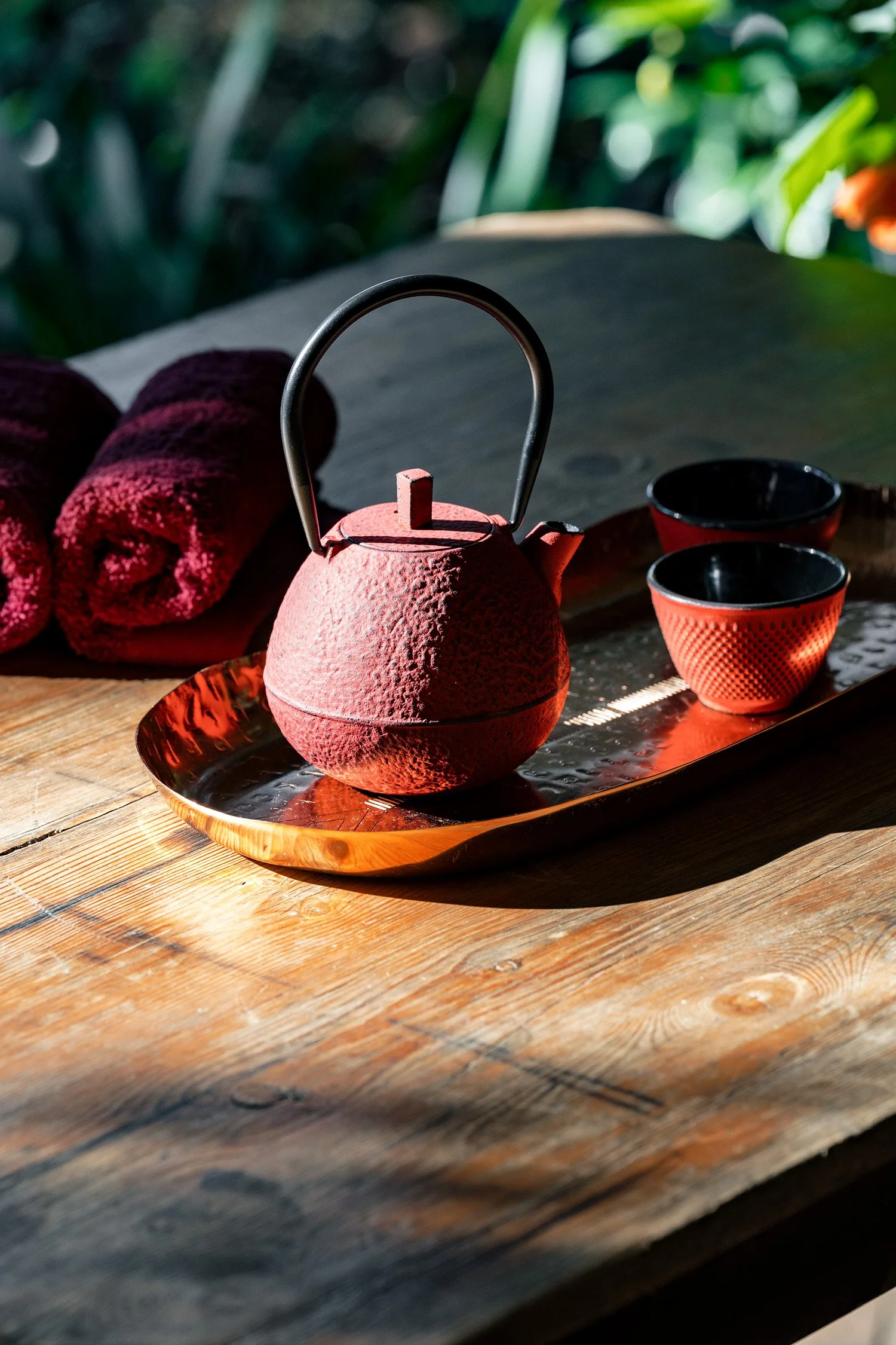 tea port on the table