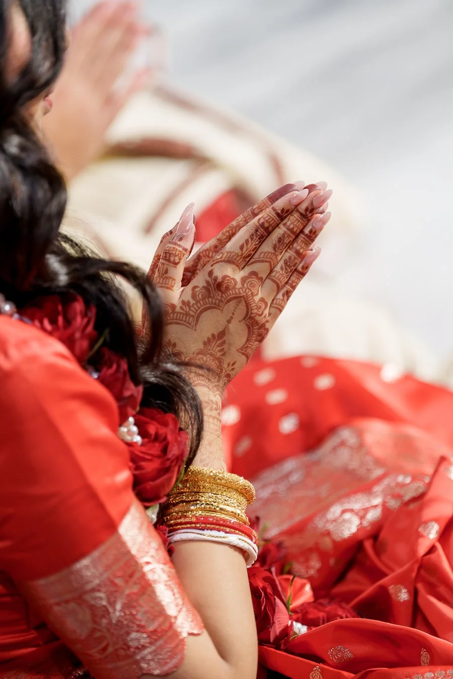Mehndi on Amrita's hand