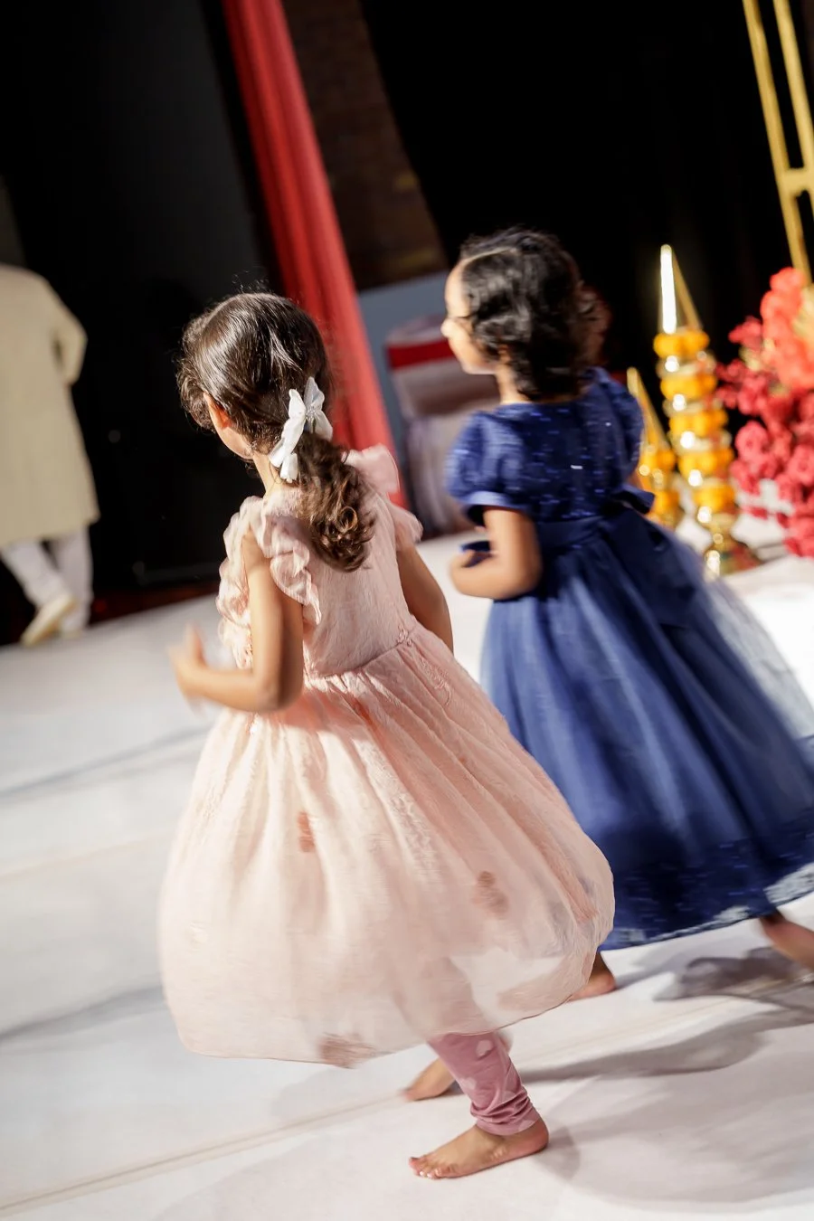 two girls in their dress on stages