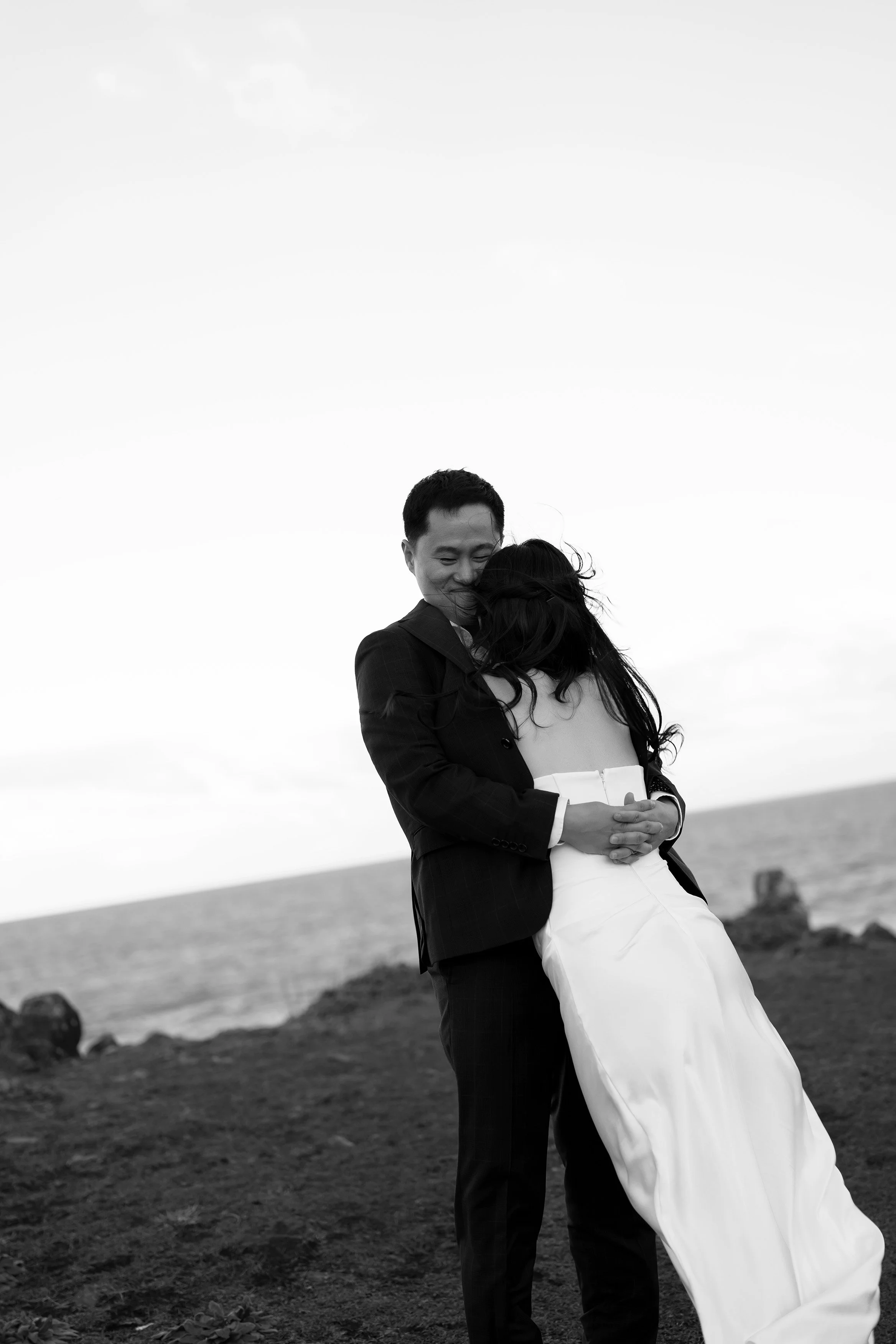Silva held her close as Margaret leaned into his chest, wrapped in his suit jacket.