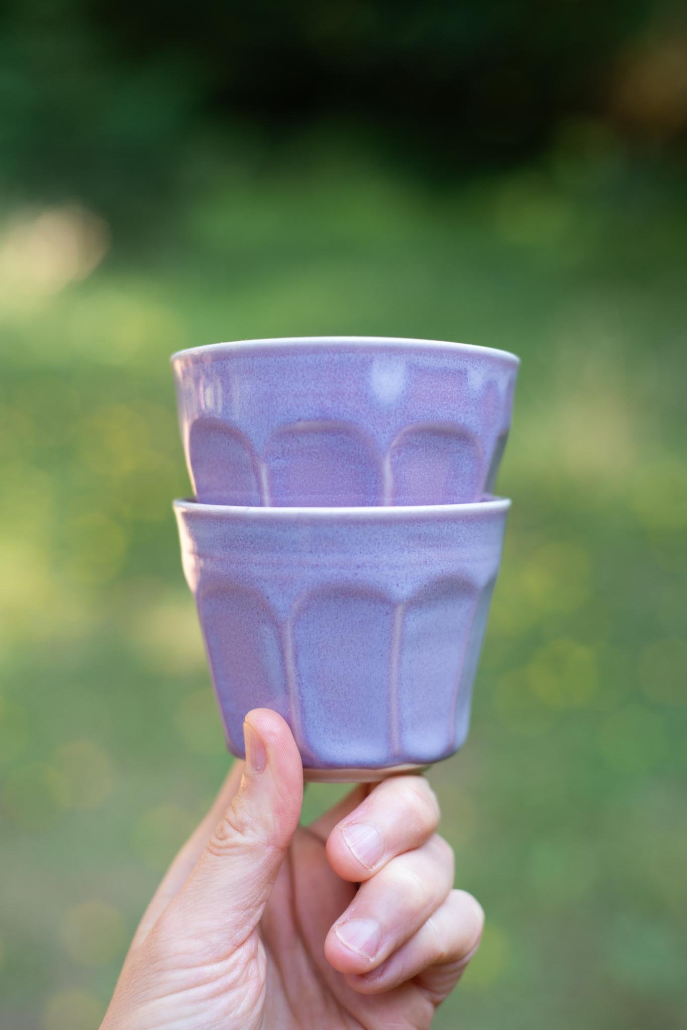 Set of 2 Lavender Juice Cups no.1