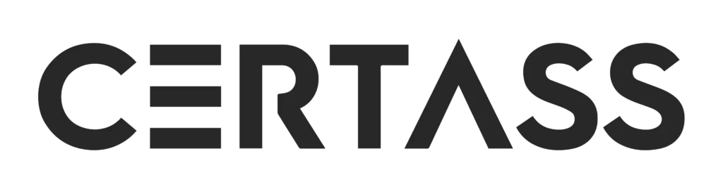 The word 'CERTASS' written in black uppercase letters, with a stylized 'A' that resembles a triangle.