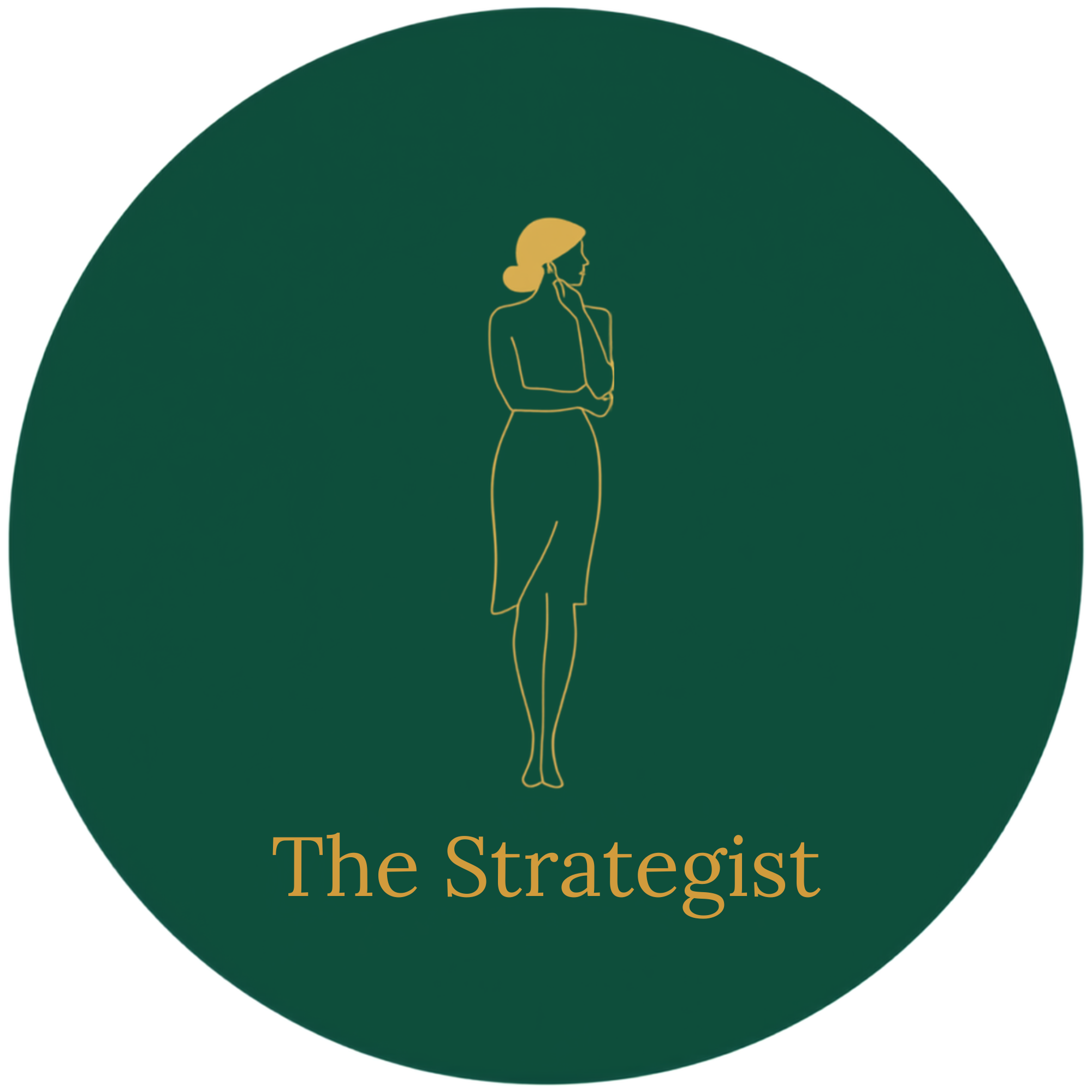 The logo of 'The Strategist,' featuring a line drawing of a woman in a hat and dress, with the text 'The Strategist' underneath.