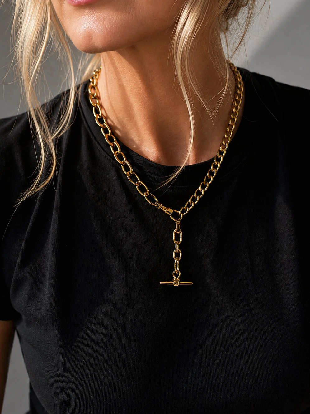 Chunky T-Bar Necklace