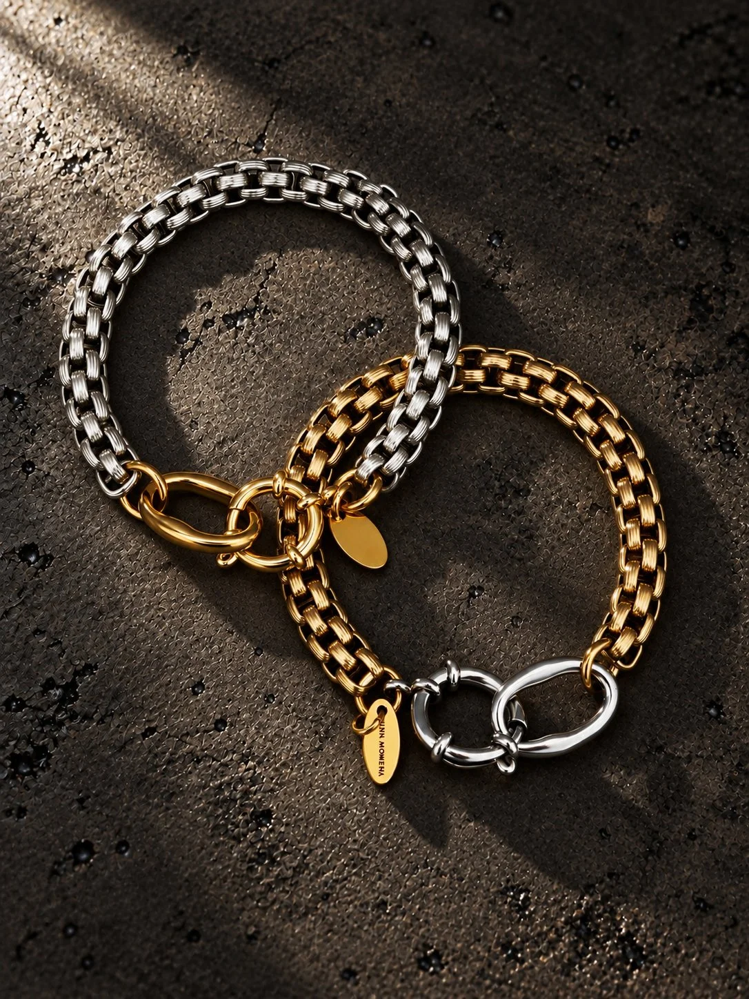 silver and gold chunky bracelet.jpg