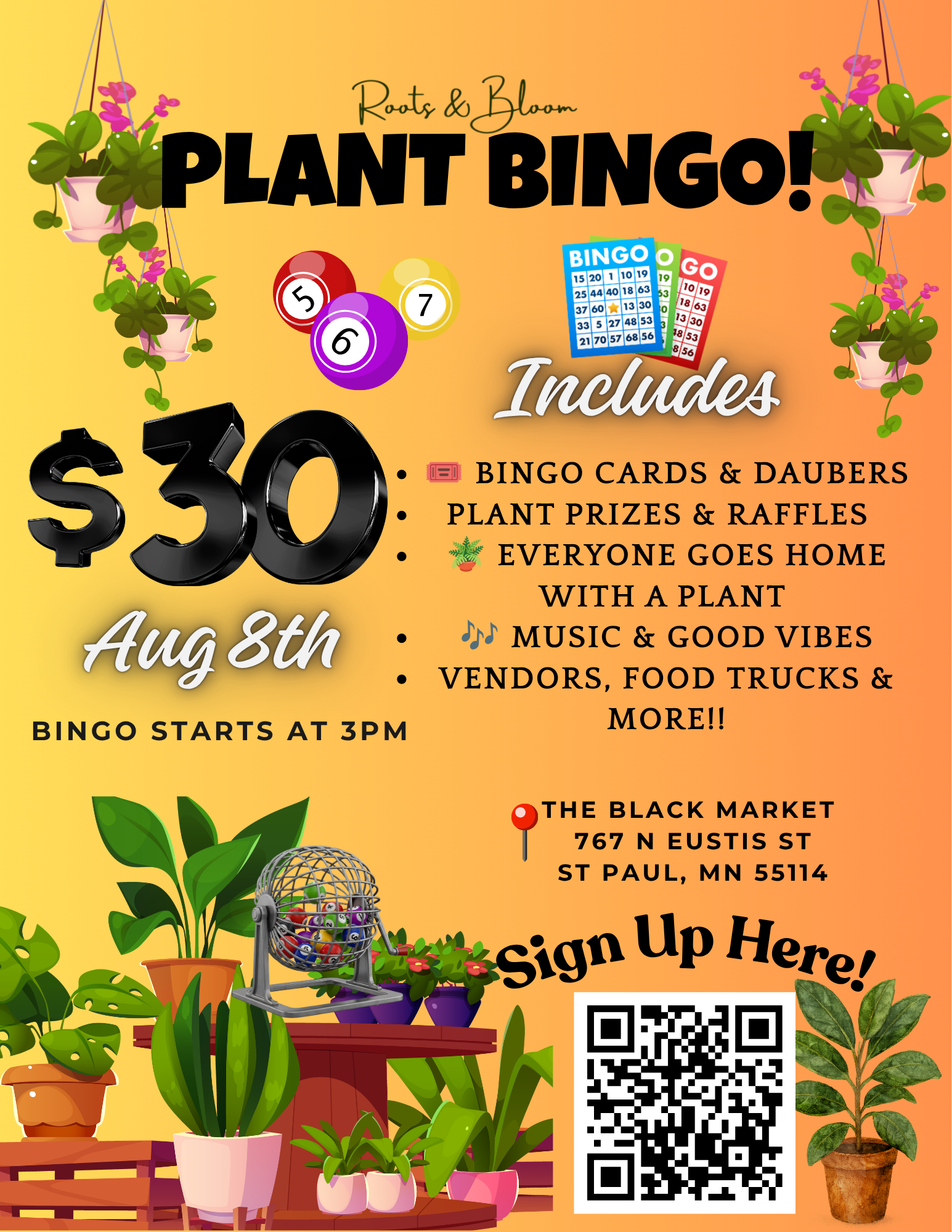 Plant Bingo @ The Black Market 8/8