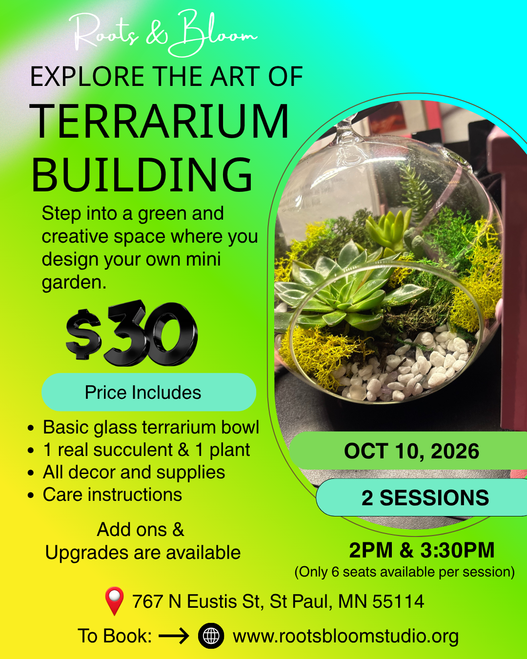 Terrarium Building 10/10 2pm Session
