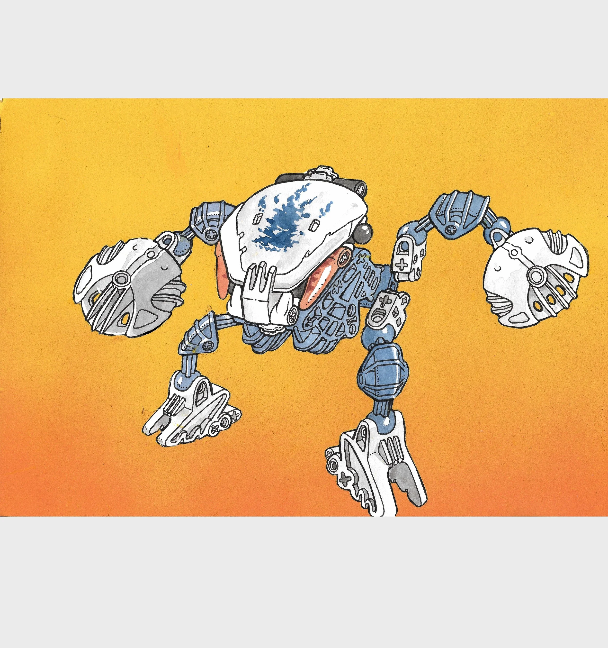 Bionicle Bohrok Print