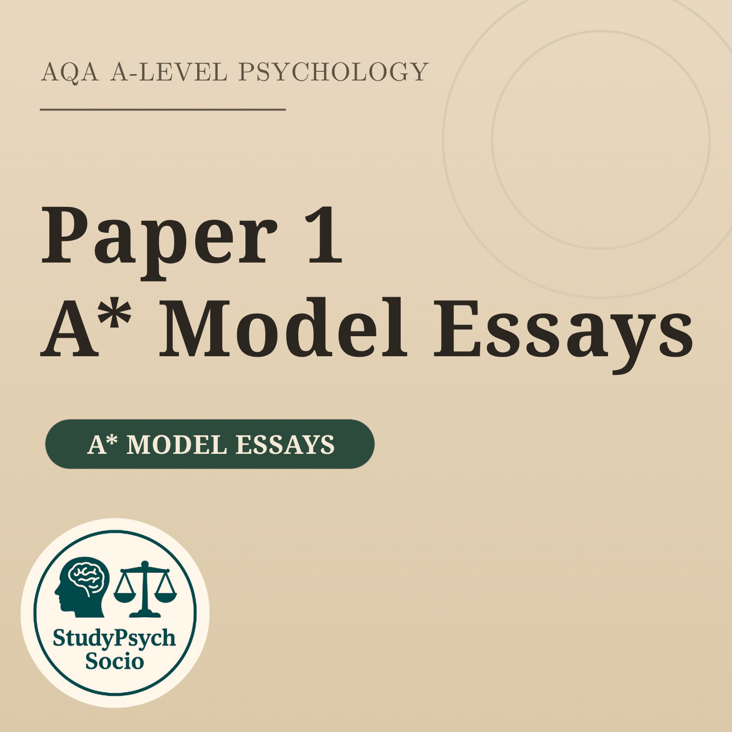All Psychology Paper 1 A* Model Essays