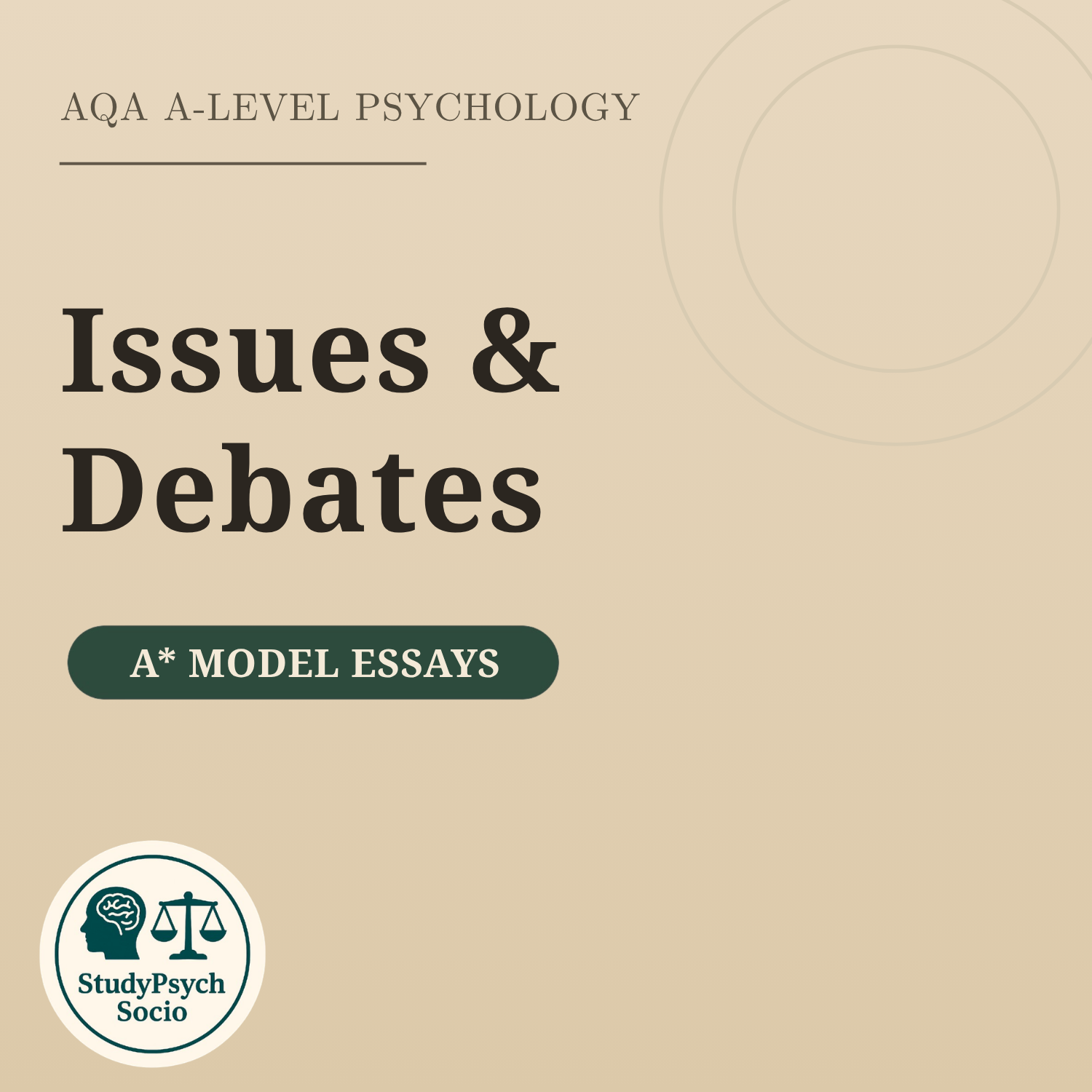 Issues & Debates A* Model Essays