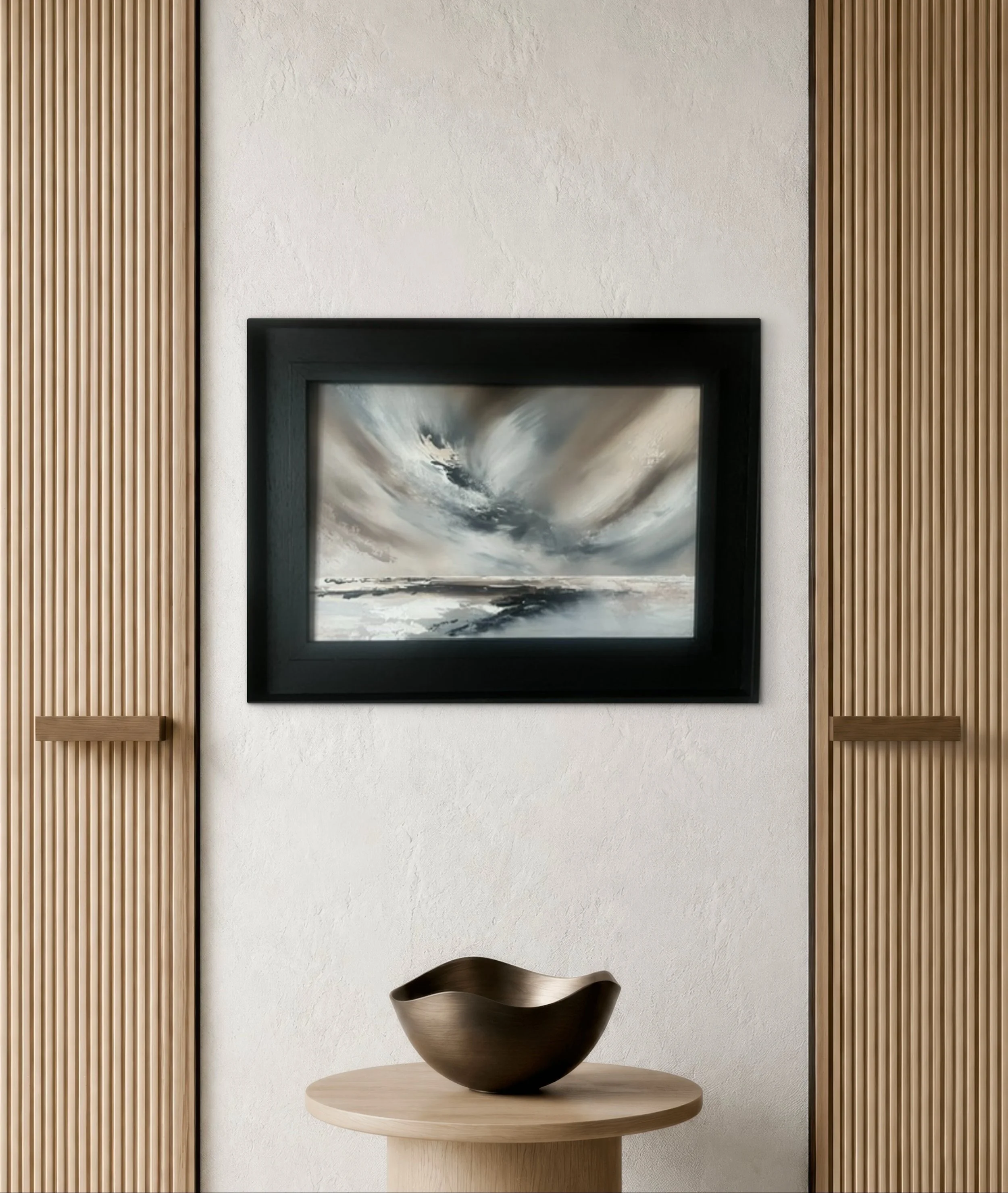 Echo of silence 
Oil on board | Framed 
Small little seascape finished and framed today &hellip;.