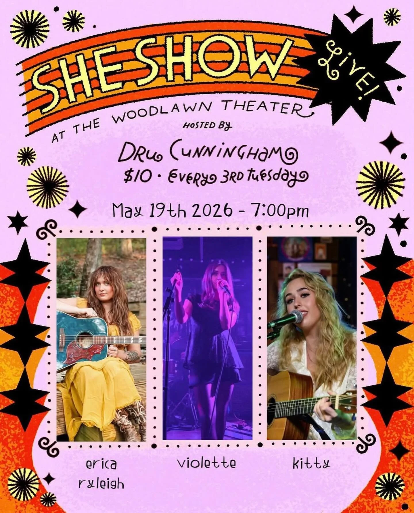 Come see us at the Woodlawn Theater on May 19th!