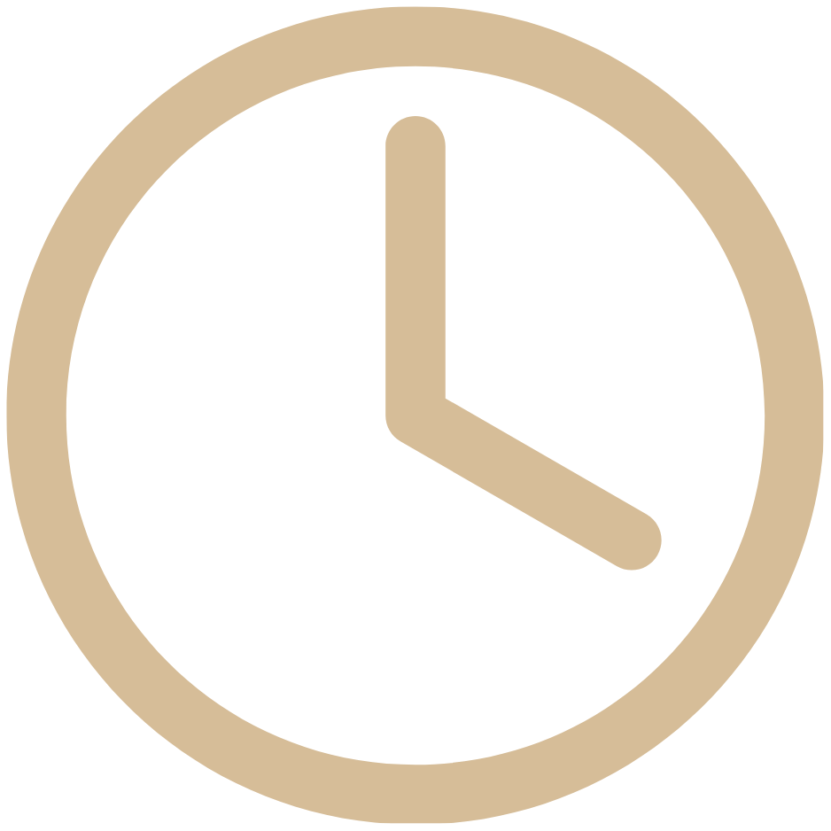 Clock icon indicating Austen LaBarge LCSW responds to telehealth therapy inquiries within 24 to 48 business hours