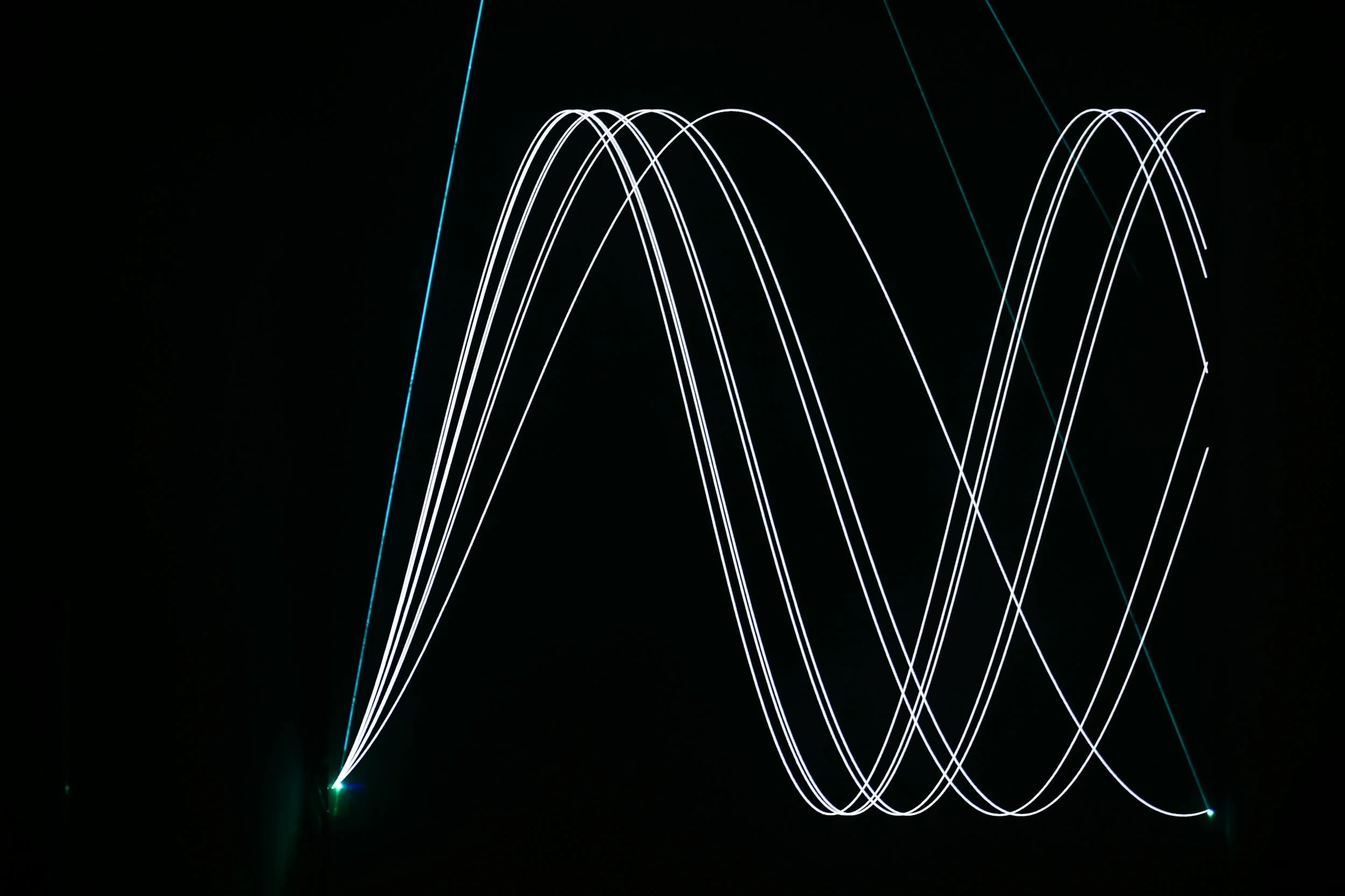 Laser pulse waveforms representing research and custom instrument development.