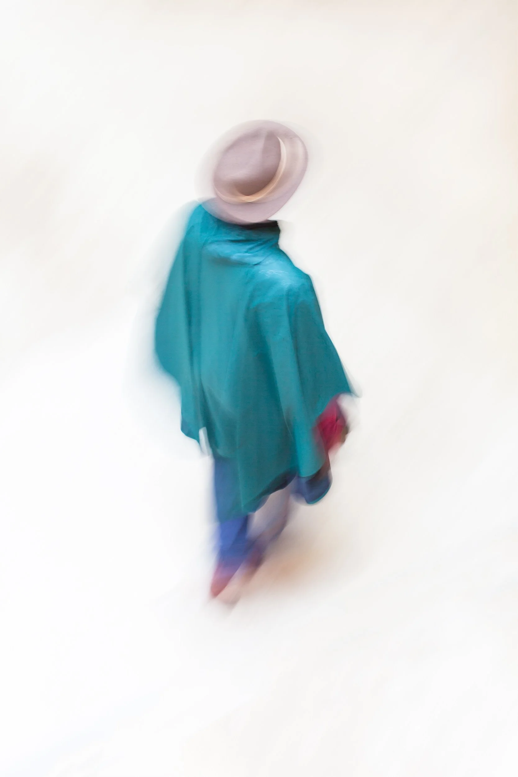 Teal Wrapped with Hat, 2013