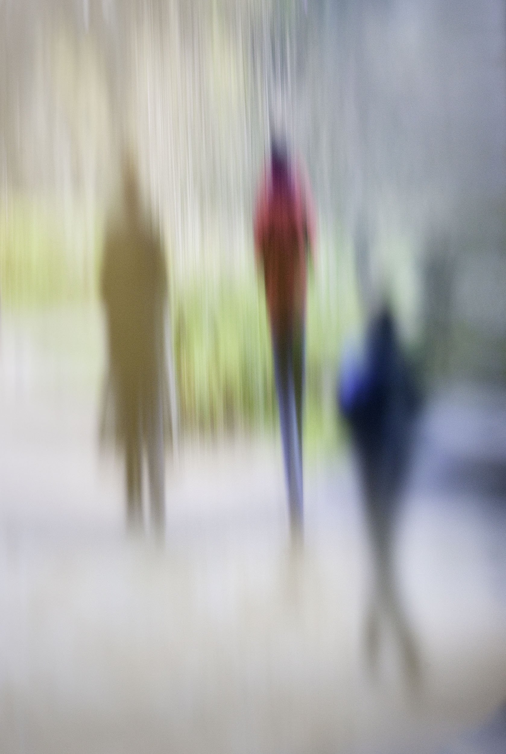 Museum Visitors Exiting de Young Reflection, 2009