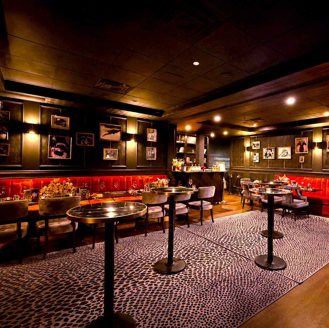 Intimate speakeasy dining room at Benny and Marys restaurant, Irvine CA