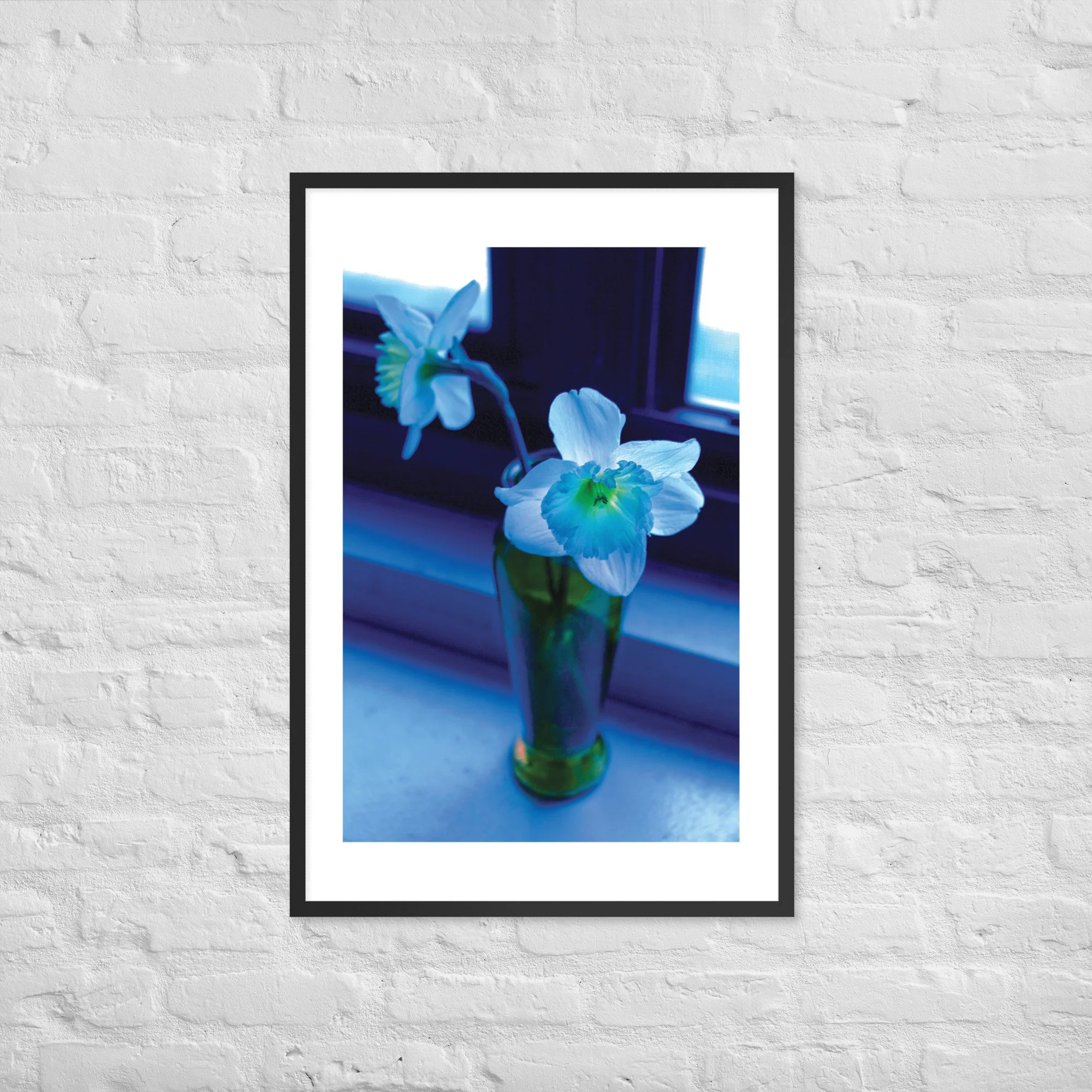 Framed photo paper poster