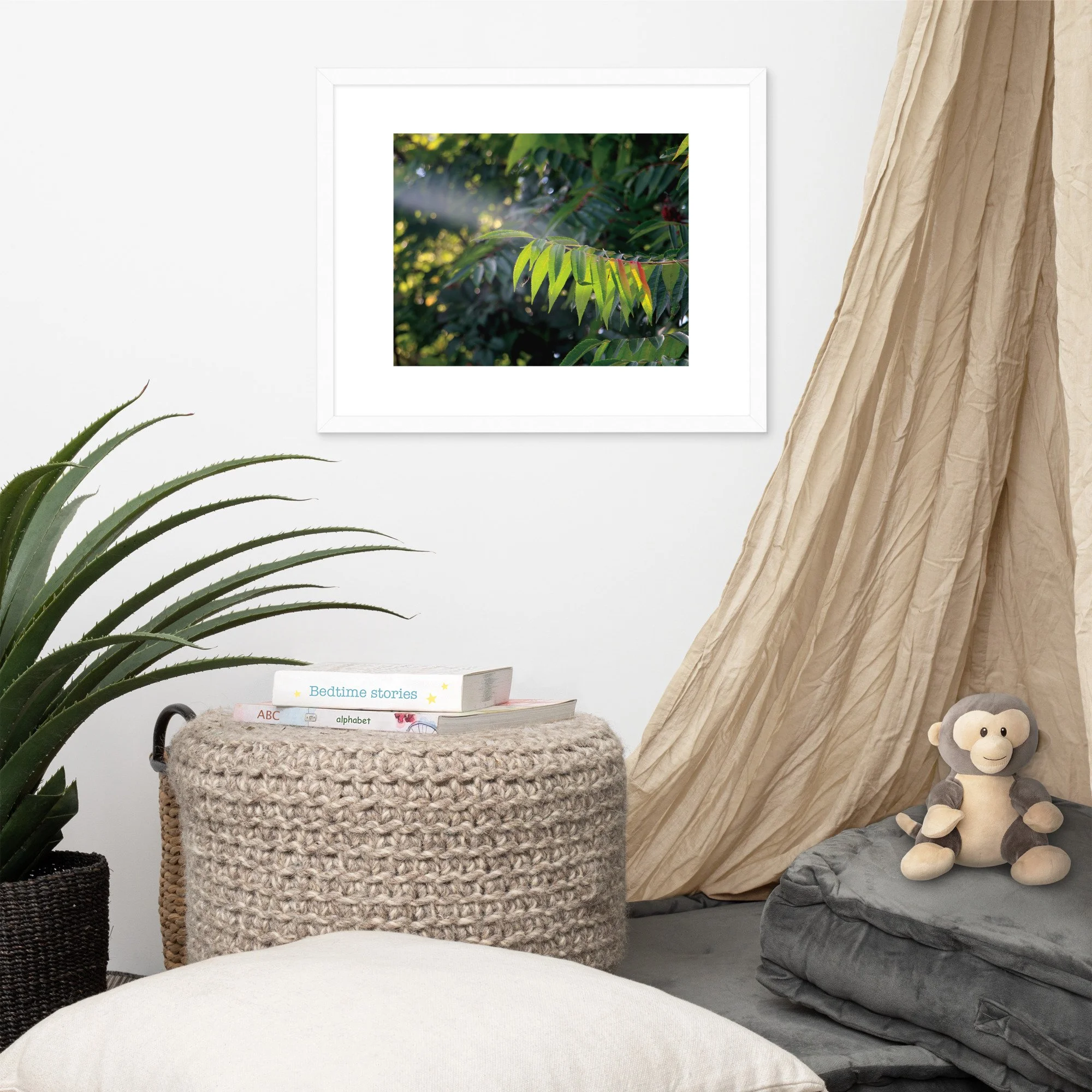 Framed photo paper poster