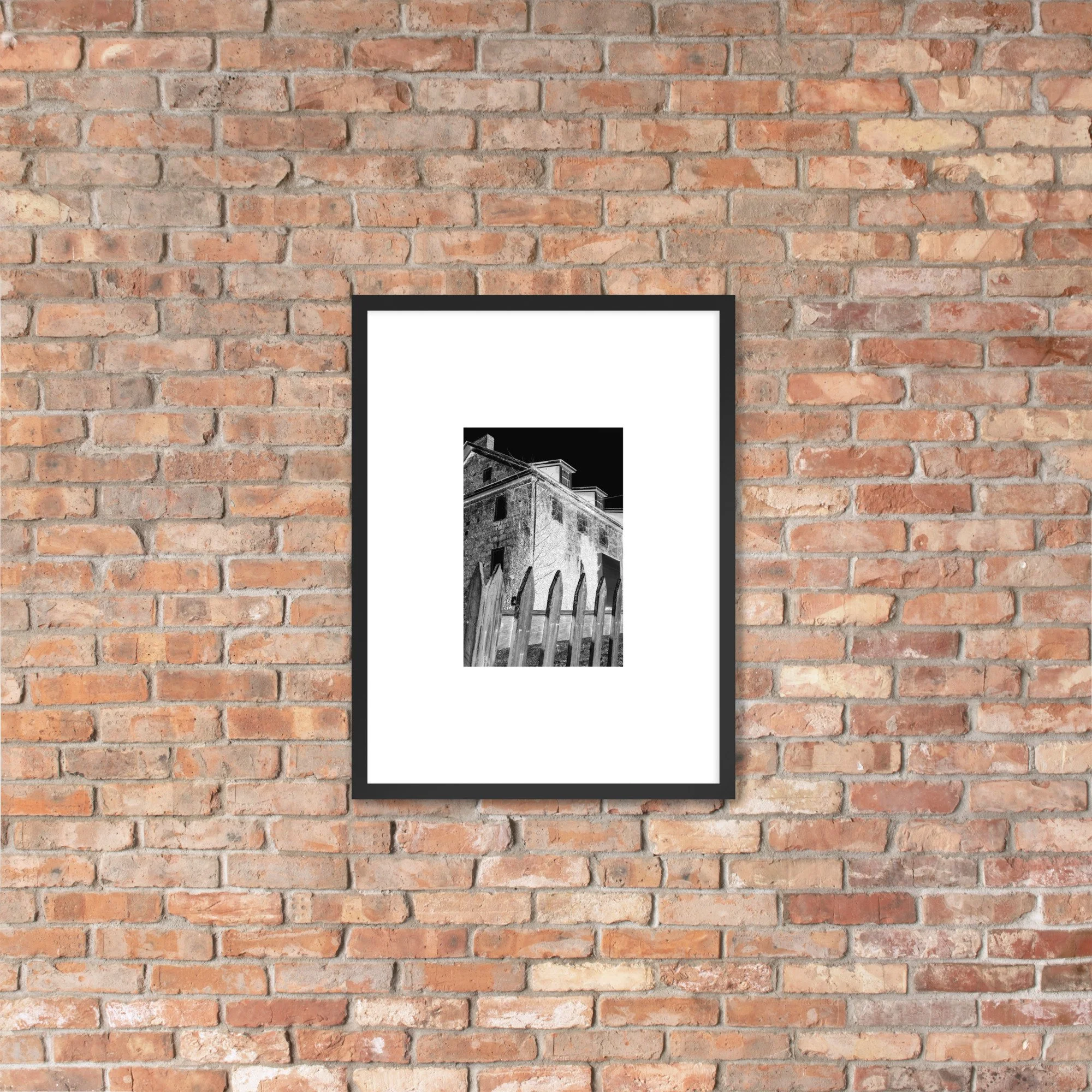 Framed photo paper poster