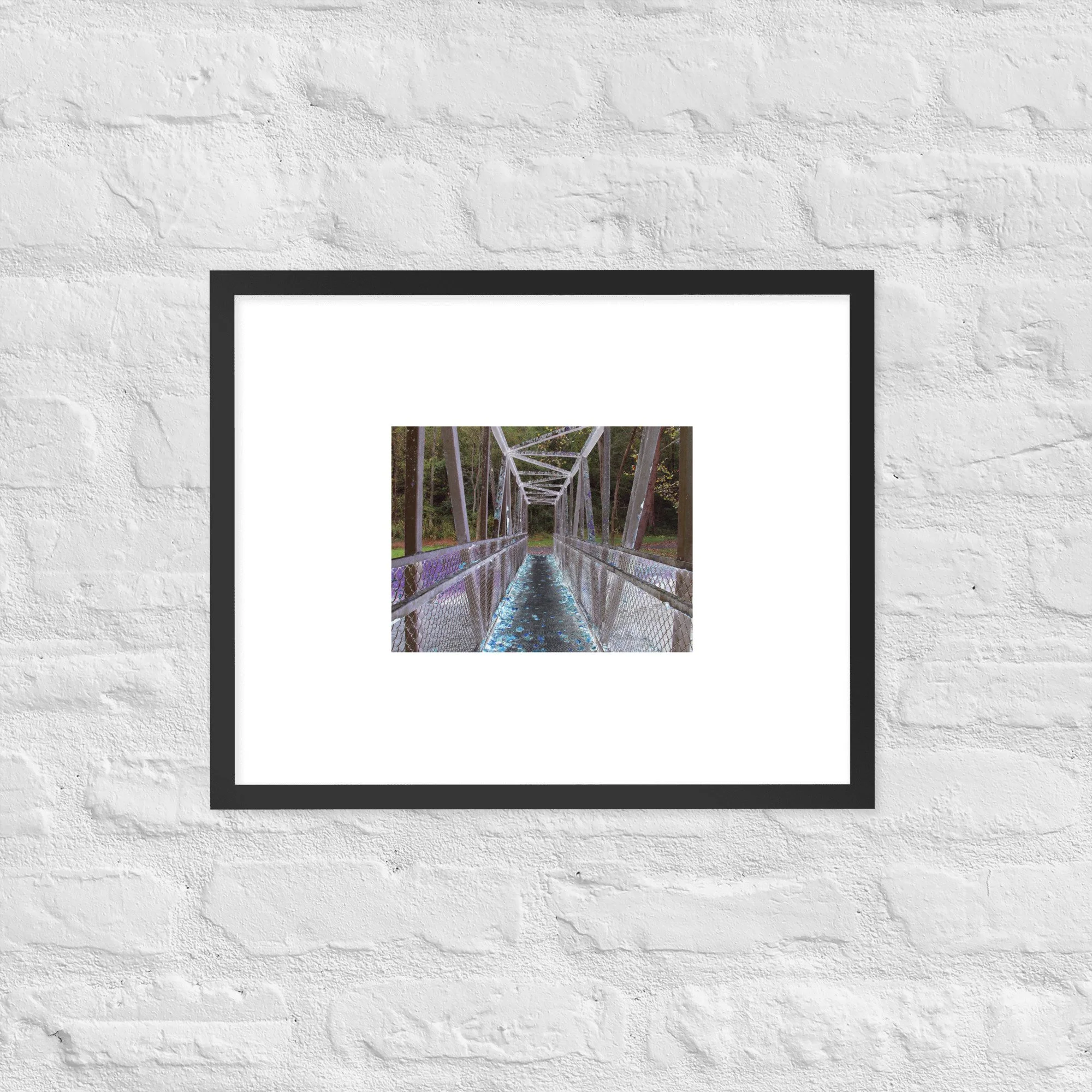 Framed photo paper poster
