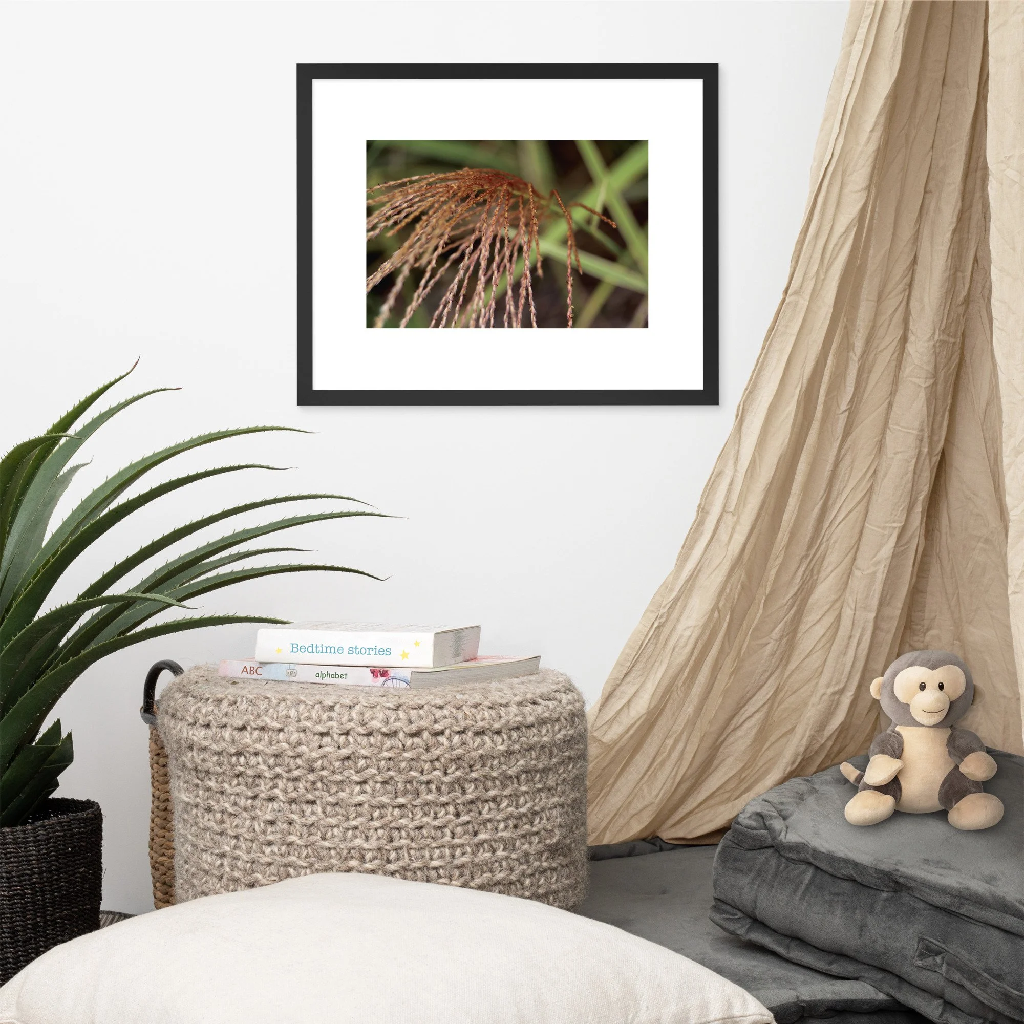 Framed photo paper poster