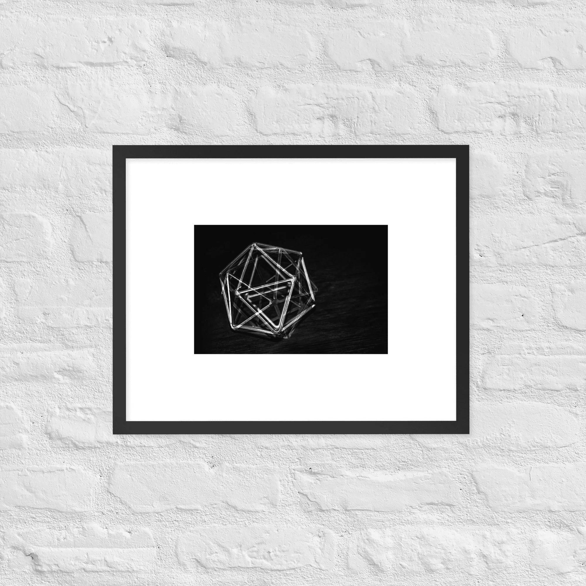 Framed photo paper poster