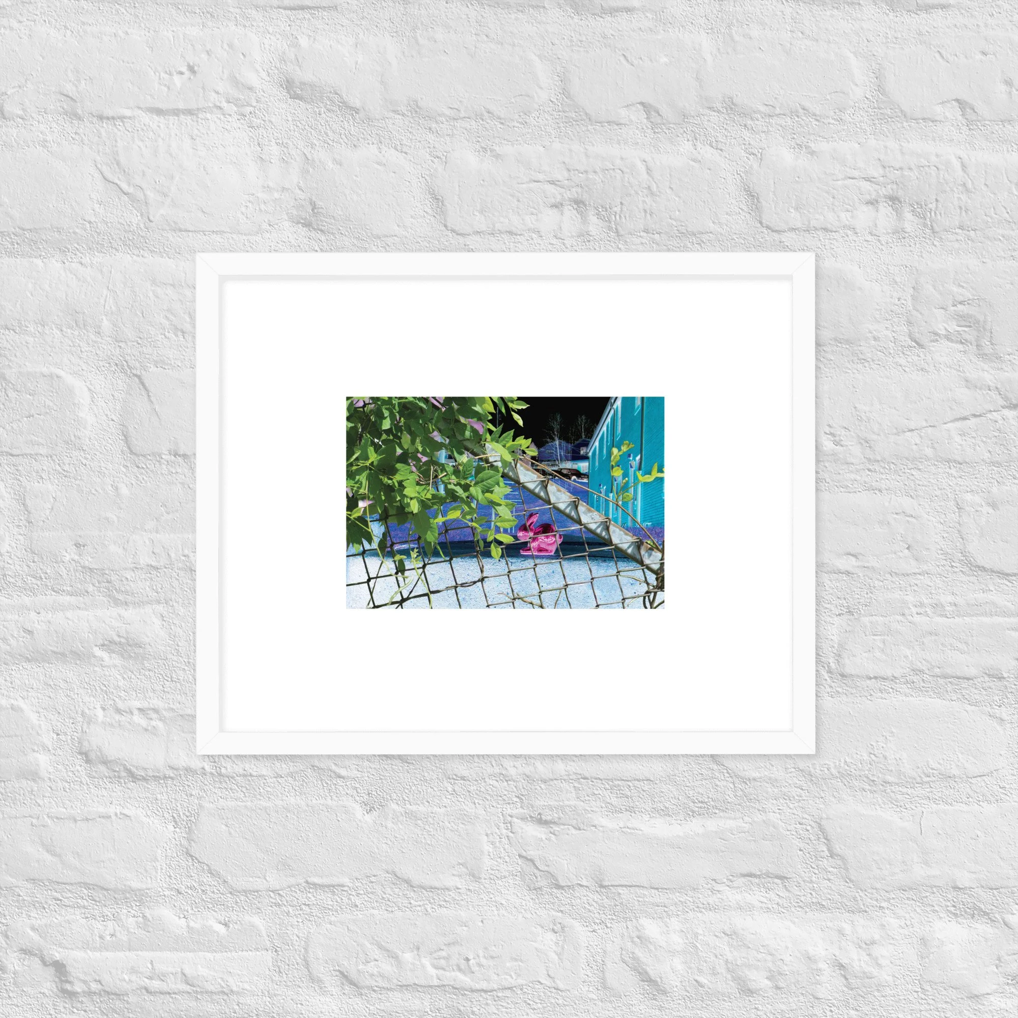 Framed photo paper poster