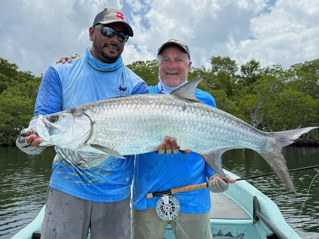 Brian&rsquo;s Tarpon from his Grand Slam was a beast! 

Guide:  @riplipsbelize