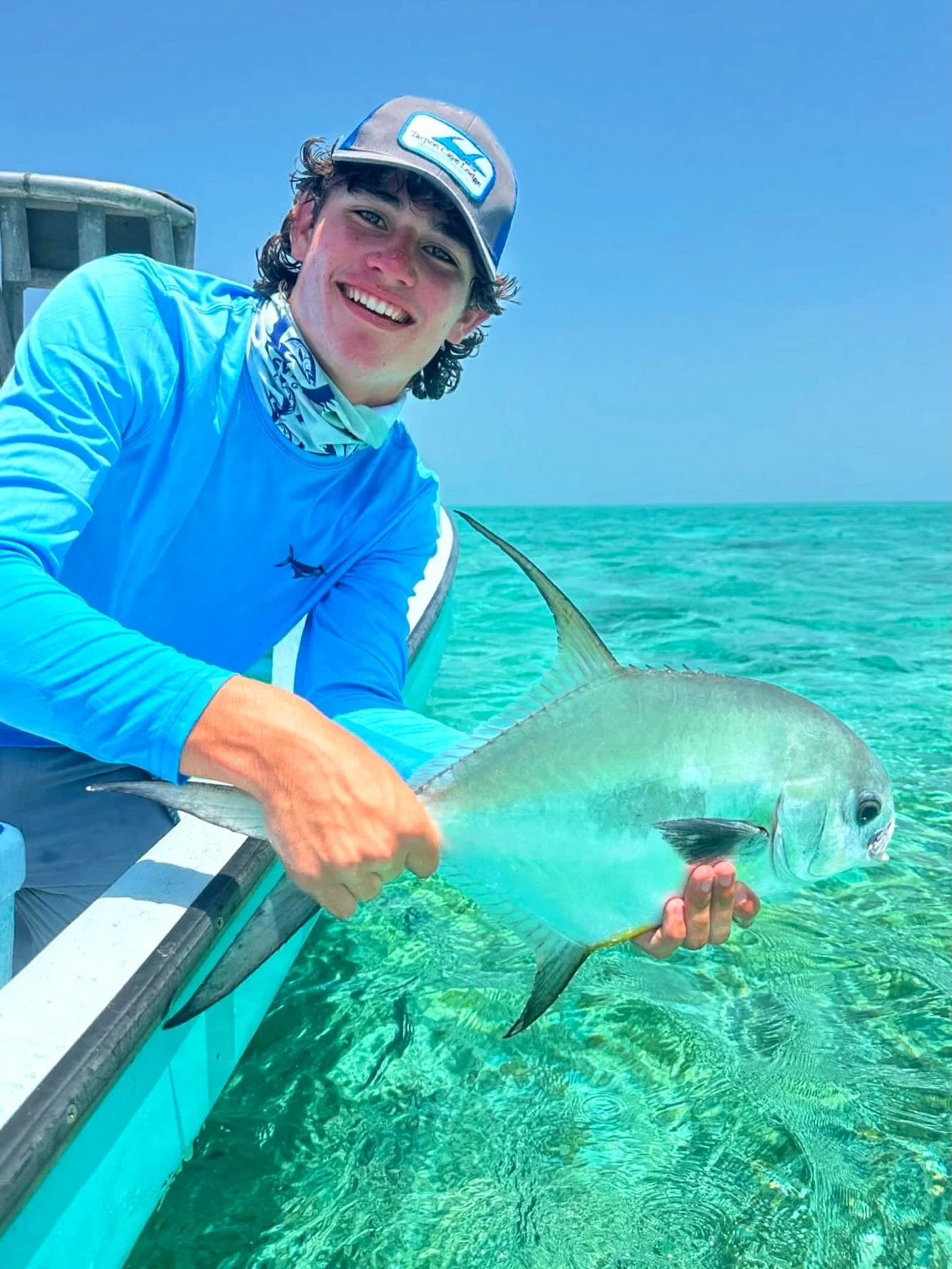 We love seeing father and son trips.  Rob and Anderson with a father and son trip.  They managed lots of bones, a tarpon, and this Permit which secured the Fam Trip Slam.  Awesome family trip. 

Guide:  @ernestgarcia.art 
.
.
.
#flyfishing #fishing #