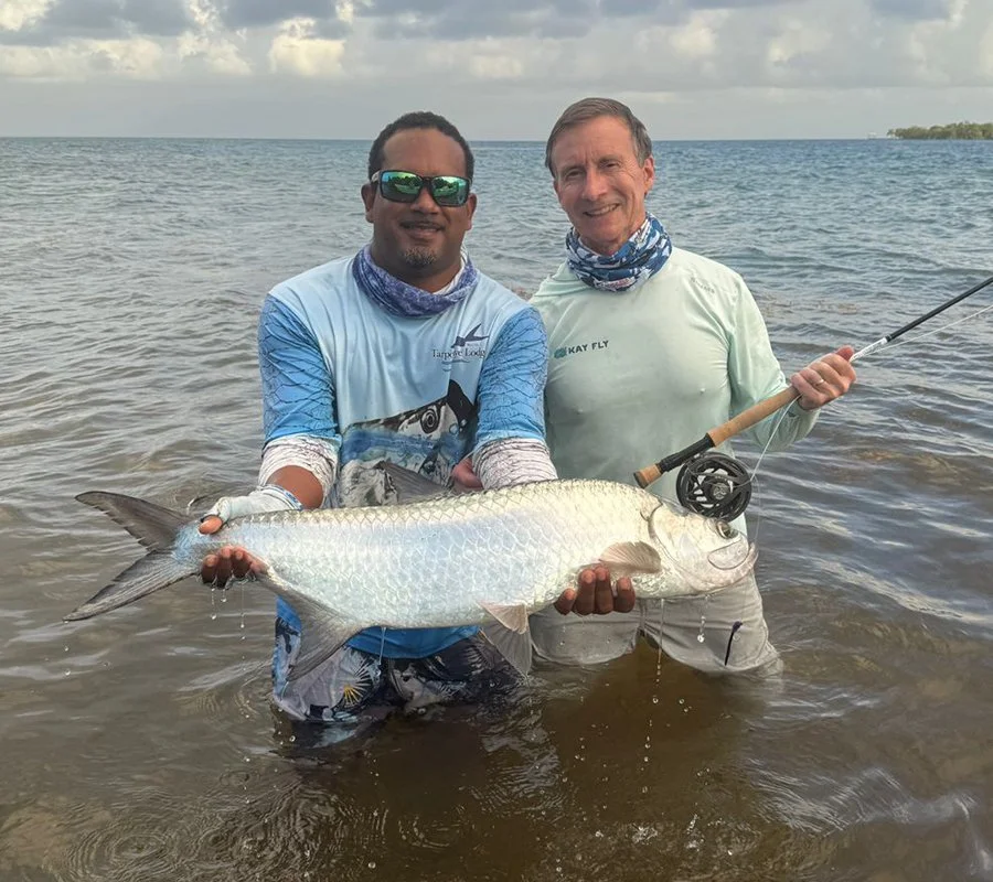 Fly fishing for tarpon in Belize is one of the most exciting things in outdoor sports.
