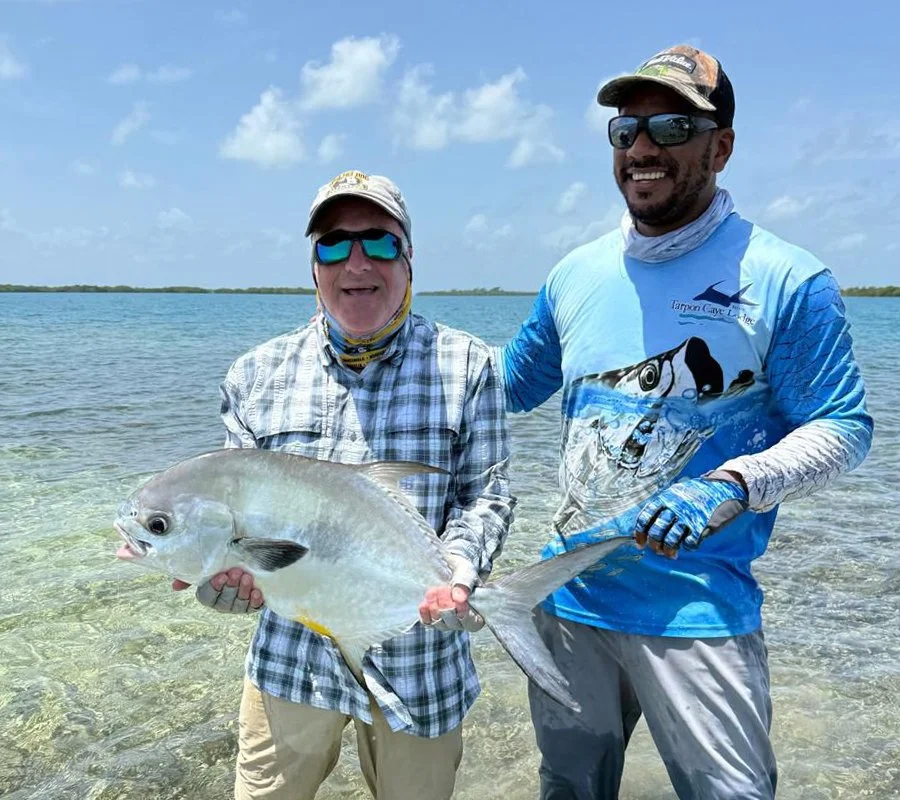 Belize Fly fishing guide at Tarpon Caye Lodge, Max Neil.