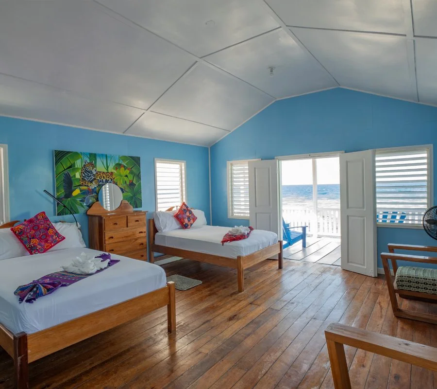 Stay on the Caribbean in Belize at Tarpon Cay Lodge.