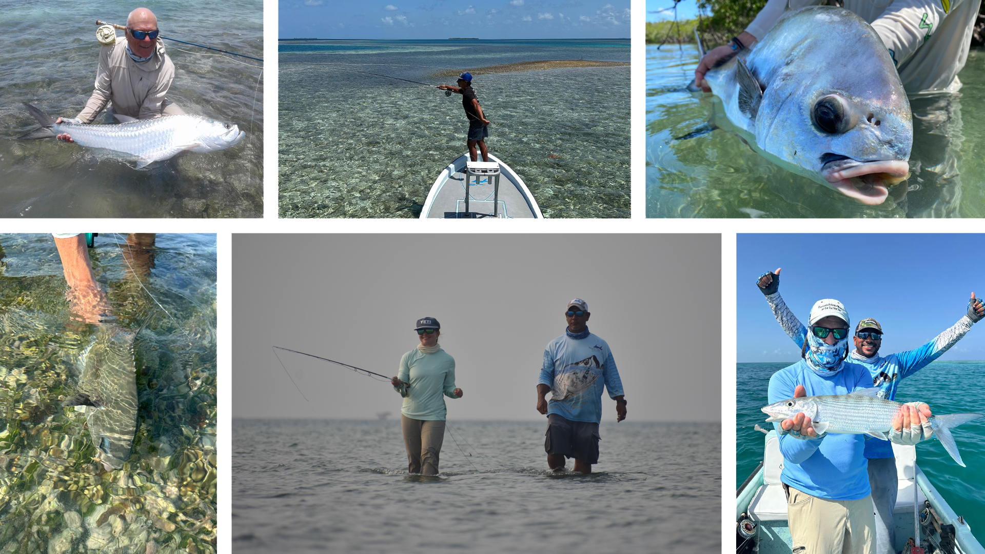 Fly fishing in Belize for permit, tarpon, and bonefish.