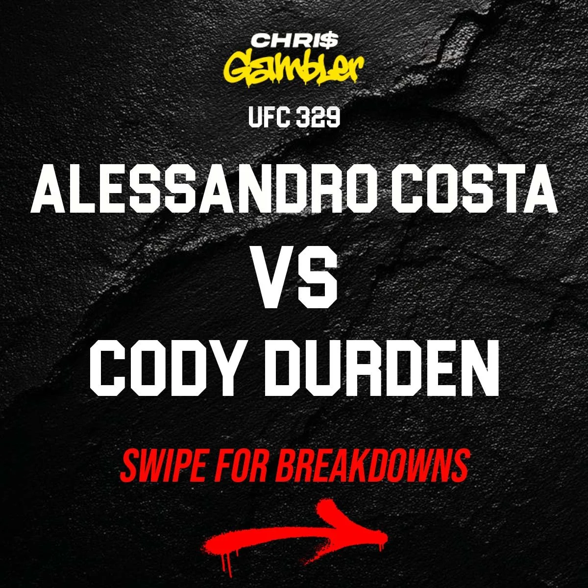 UFC 329 Opener: Alessandro Costa vs. Cody Durden
