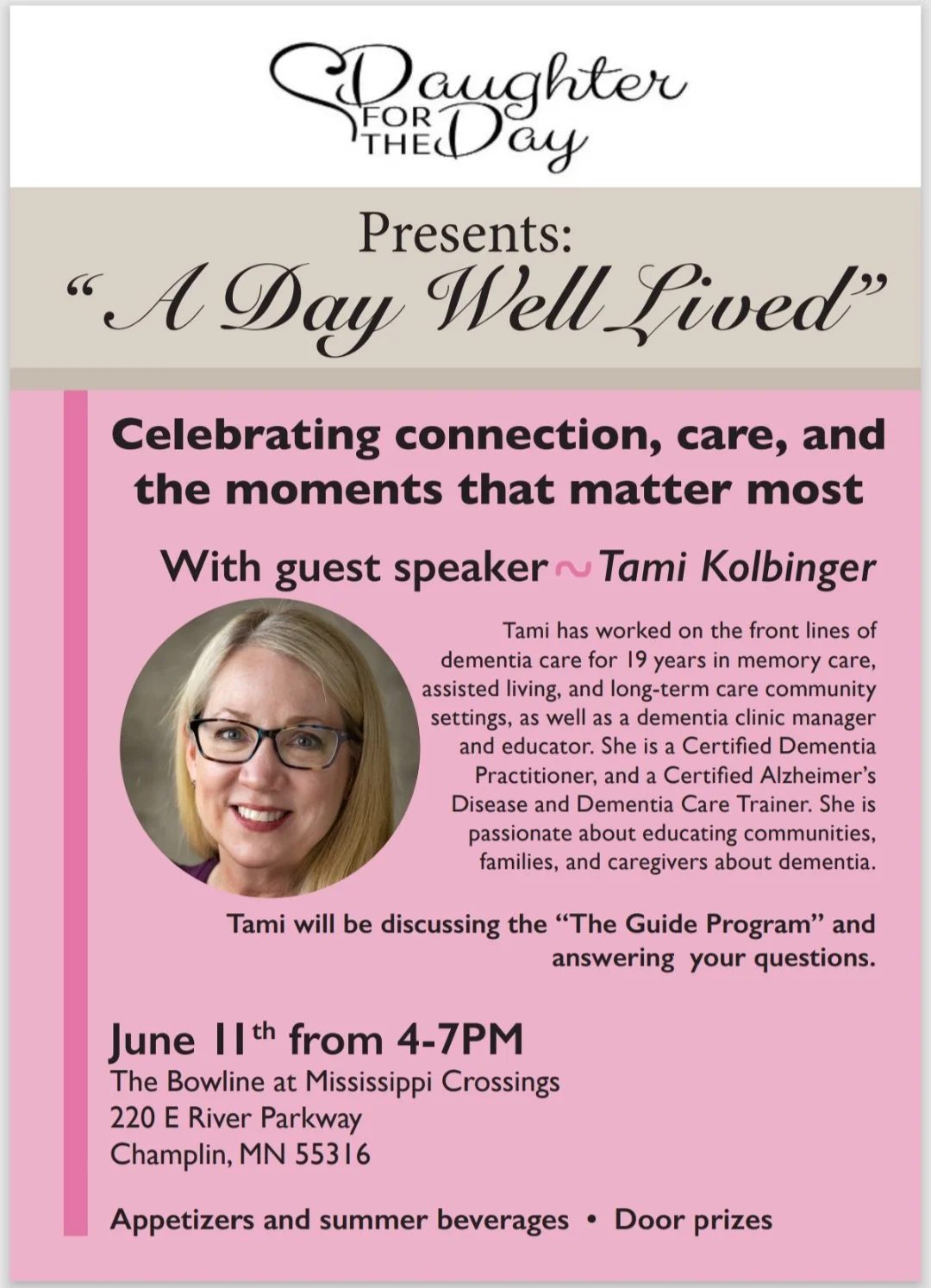 Daughter for the Day Presents “A Life Well Lived”