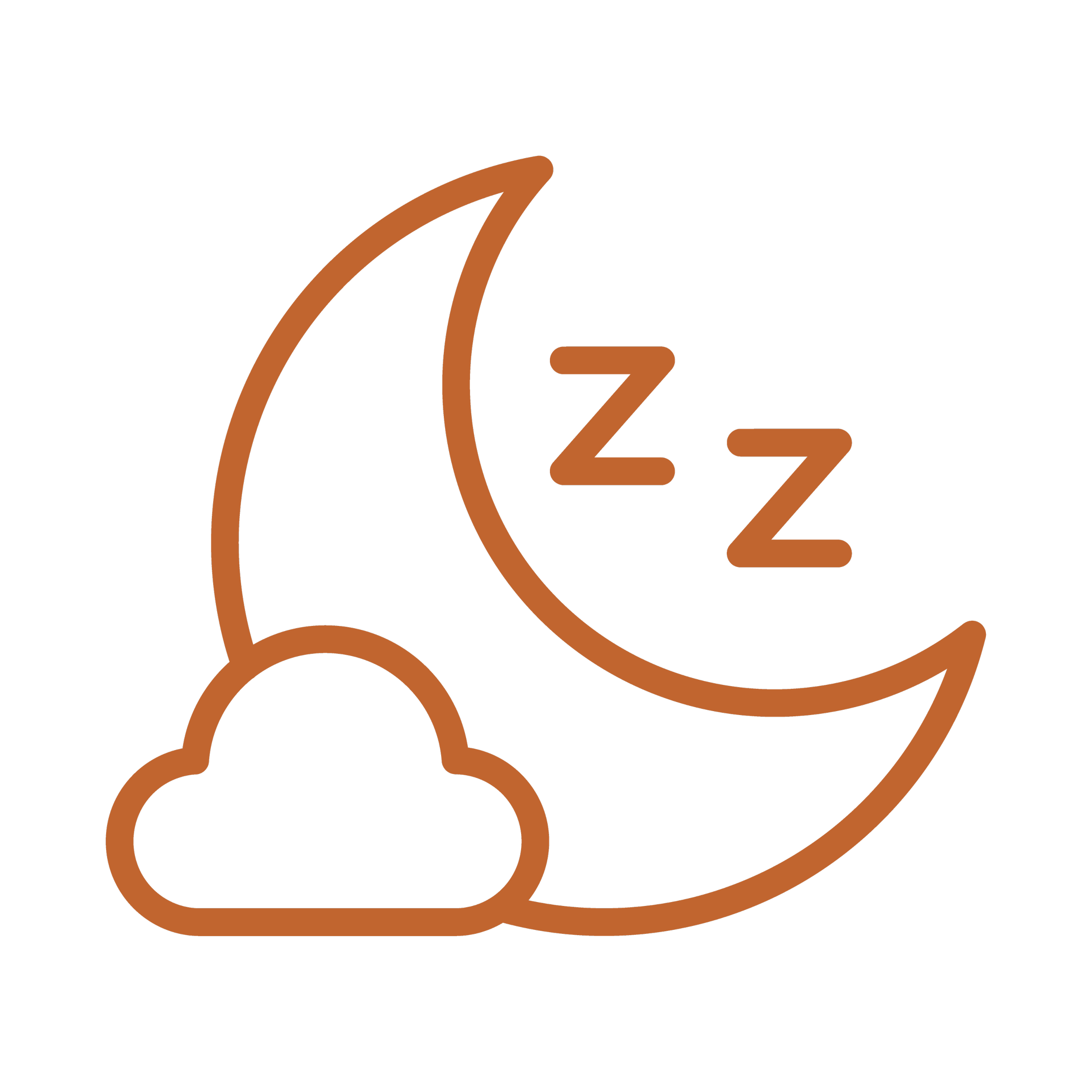 Stylized brown outline of a pumpkin with the letters 'A' and 'Z' inside, on a black background.